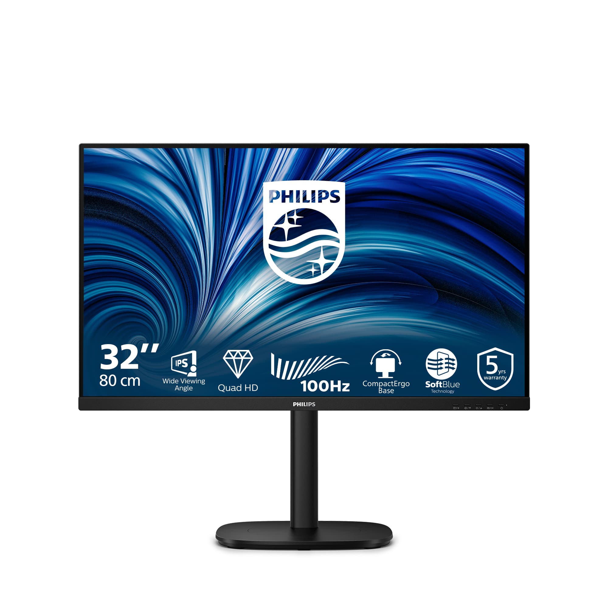 Philips Serie 3000 32B2N3500/00 Monitor PC 80 cm (31.5") 2560 x 1440 Pixel Quad HD LCD Nero GARANZIA ITALIA