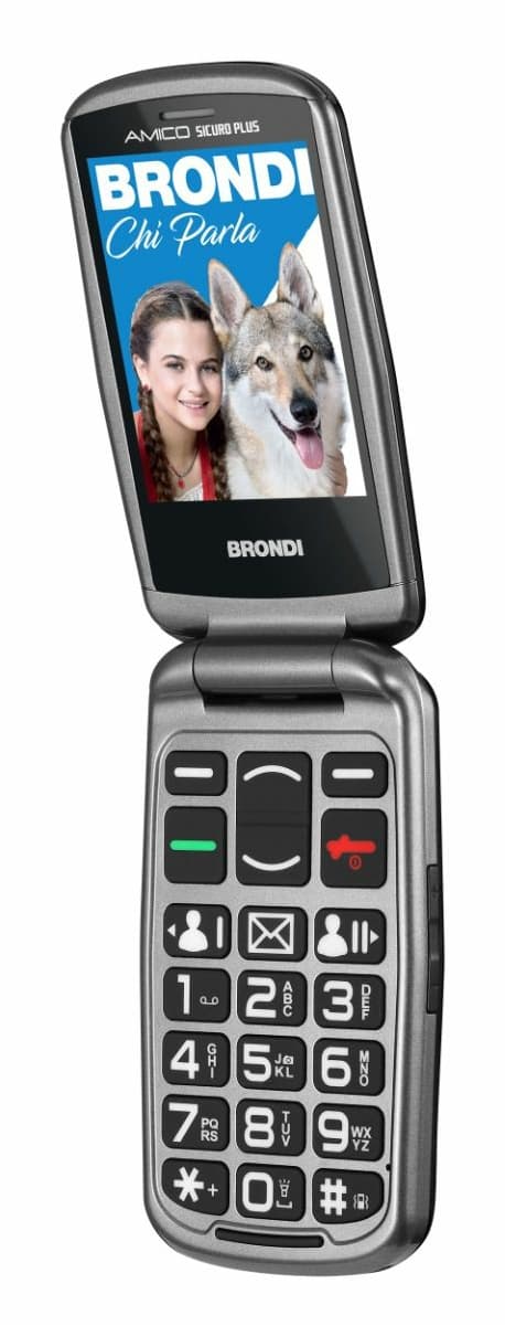 Brondi BRONDISICUROPL cellulare 7,11 cm (2.8") 82 g Nero Telefono con fotocamera GARANZIA ITALIA