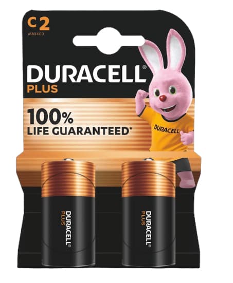Duracell Plus 100 C B2 x10 GARANZIA ITALIA