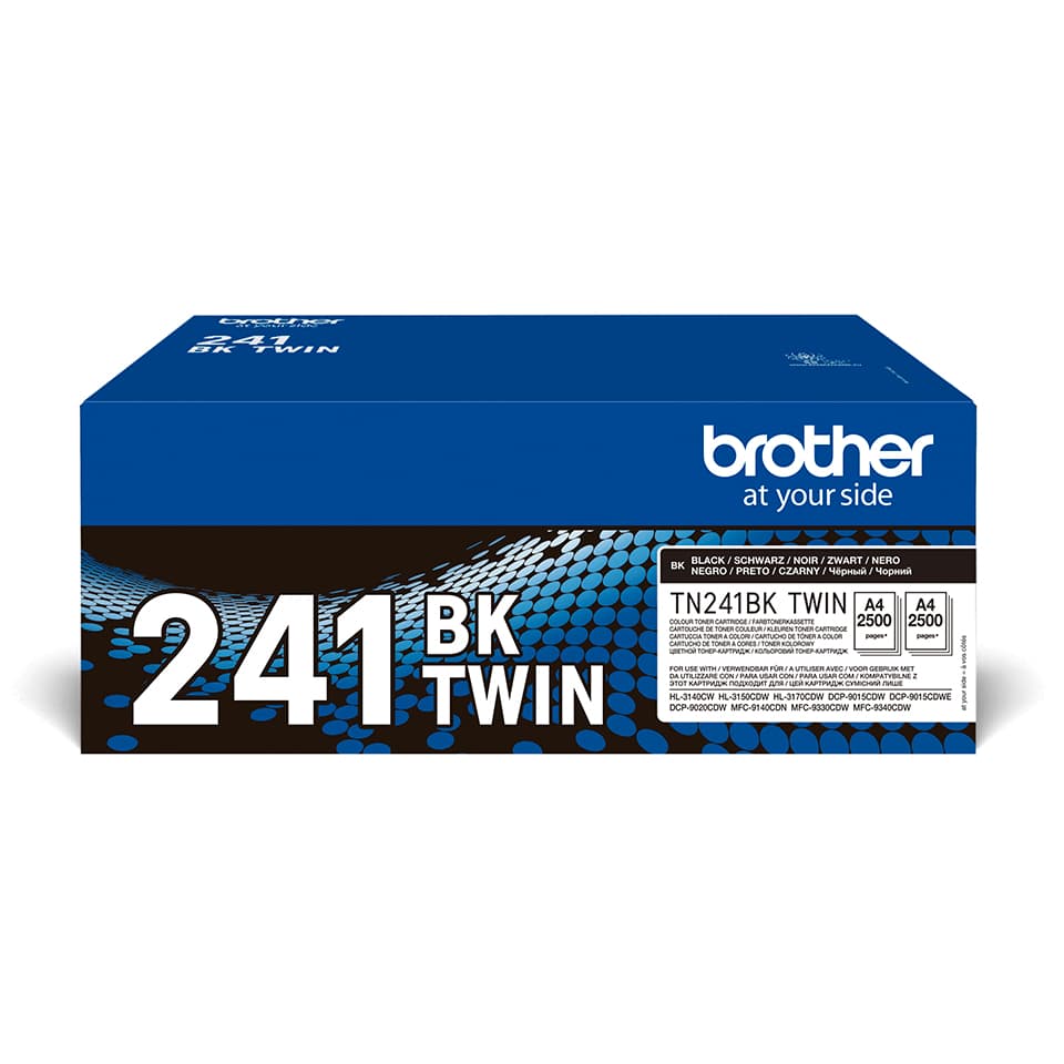 Brother TN-241BKTWIN cartuccia toner 2 pz Originale Nero GARANZIA ITALIA