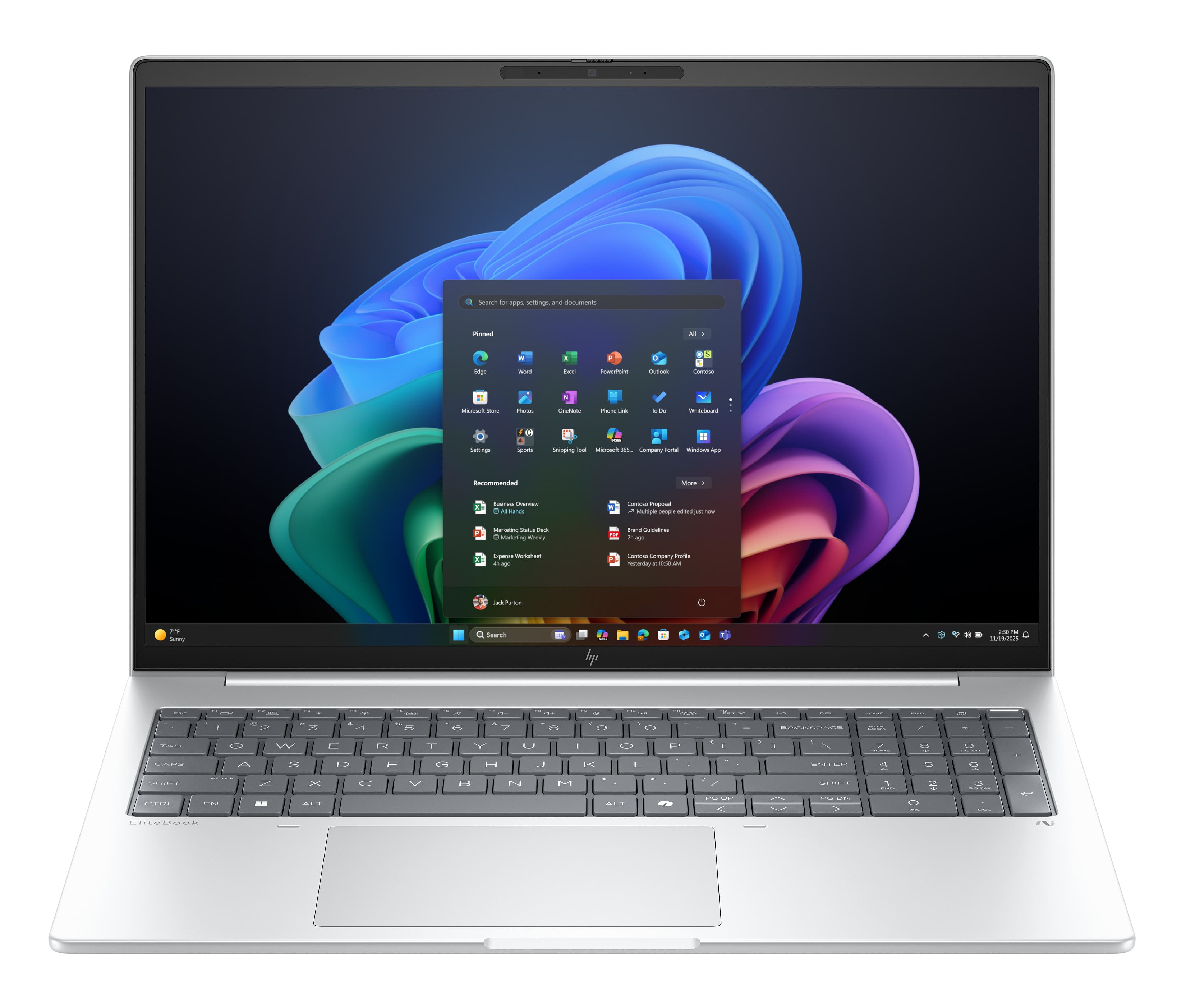 HP EliteBook 8 G1i 16 inch Notebook Next Gen AI PC Copilot+ PC Intel Core Ultra 5 236V Computer portatile 40,6 cm (16") WUXGA 16 GB LPDDR5x-SDRAM 512 GB SSD Wi-Fi 7 (802.11be) Windows 11 Pro Argento GARANZIA ITALIA