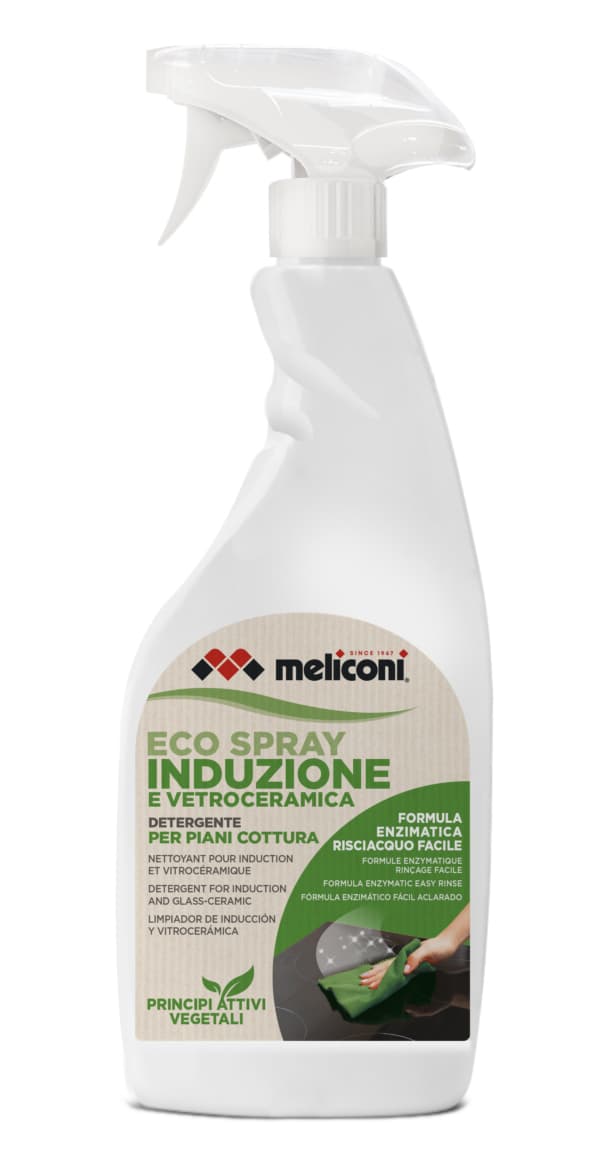 Meliconi Eco Spray Induzione e Vetroceramica - detergente per elettrodomestico Piano cottura 500 ml GARANZIA ITALIA