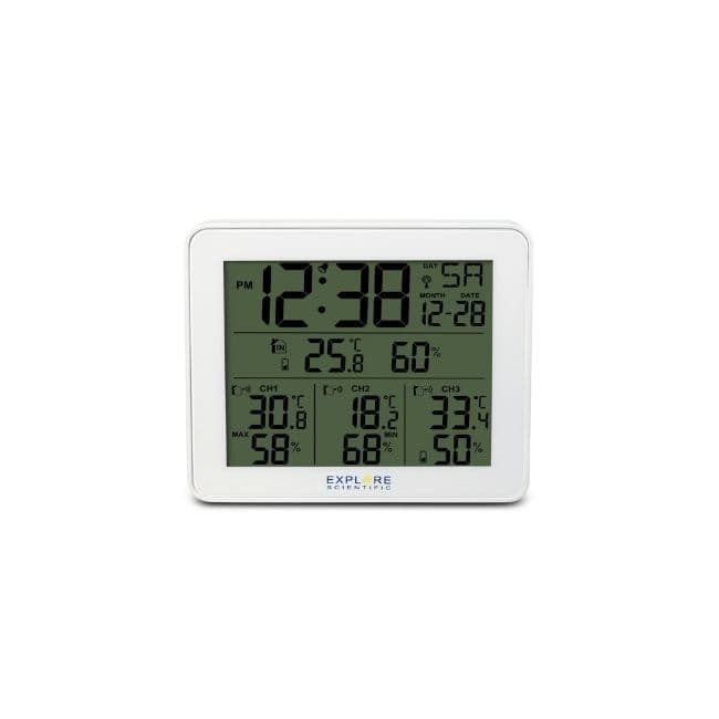 Explore Scientific WSH4003 Bianco LCD Batteria GARANZIA ITALIA
