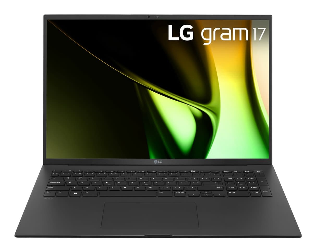 LG Gram 17Z90S-G.AA75D laptop Intel Core Ultra 7 155H Computer portatile 43,2 cm (17") WQXGA 16 GB LPDDR5x-SDRAM 512 GB SSD Wi-Fi 6E (802.11ax) Windows 11 Home Nero GARANZIA ITALIA