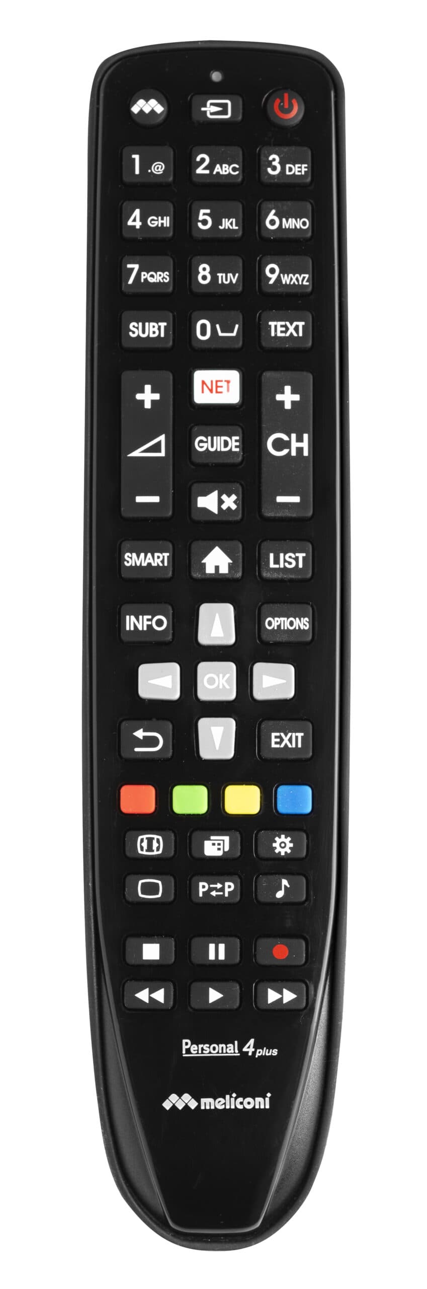 Meliconi Gumbody Personal 4 plus telecomando IR Wireless TV Pulsanti GARANZIA ITALIA