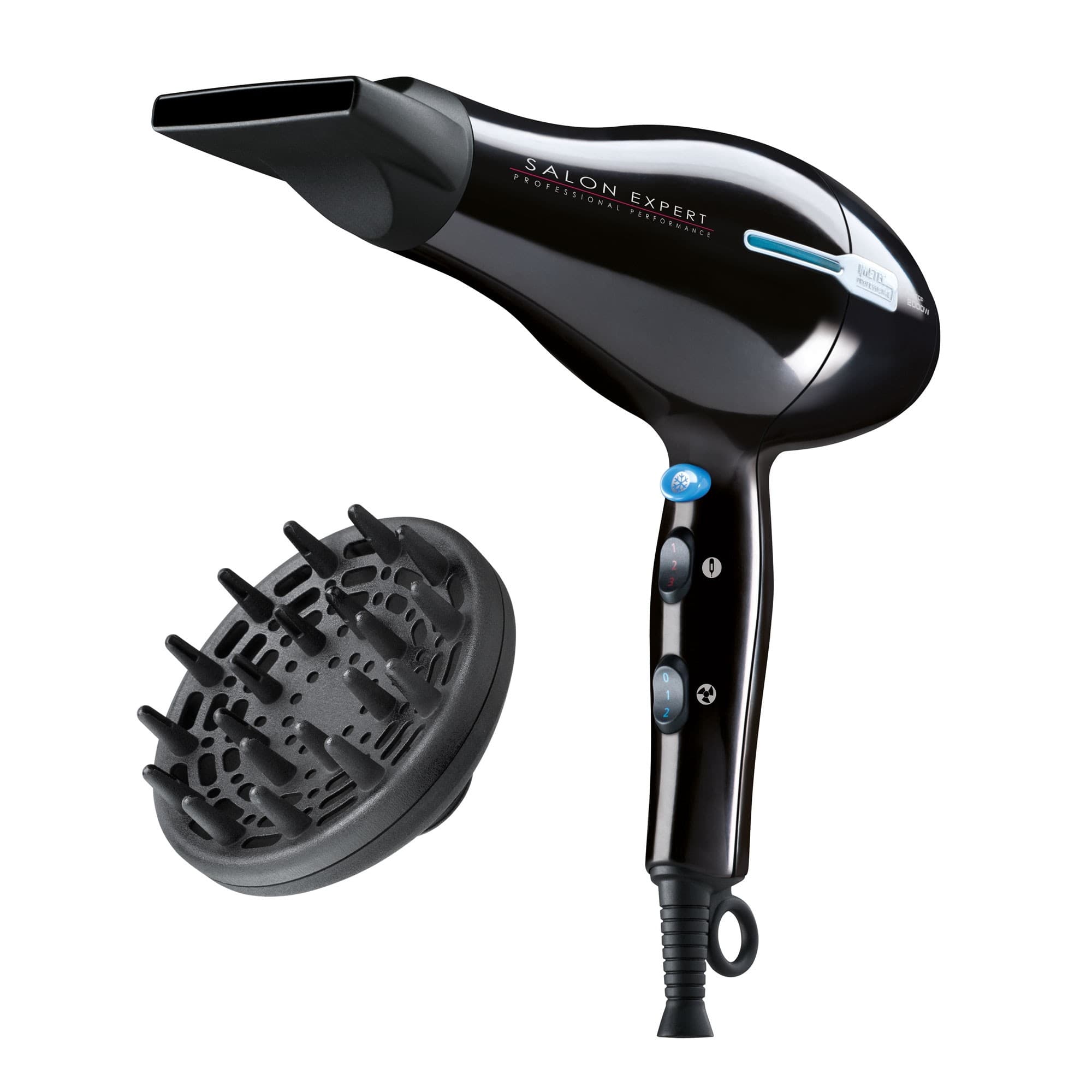 Imetec Salon Expert P2 2200 asciuga capelli 2000 W Nero GARANZIA ITALIA
