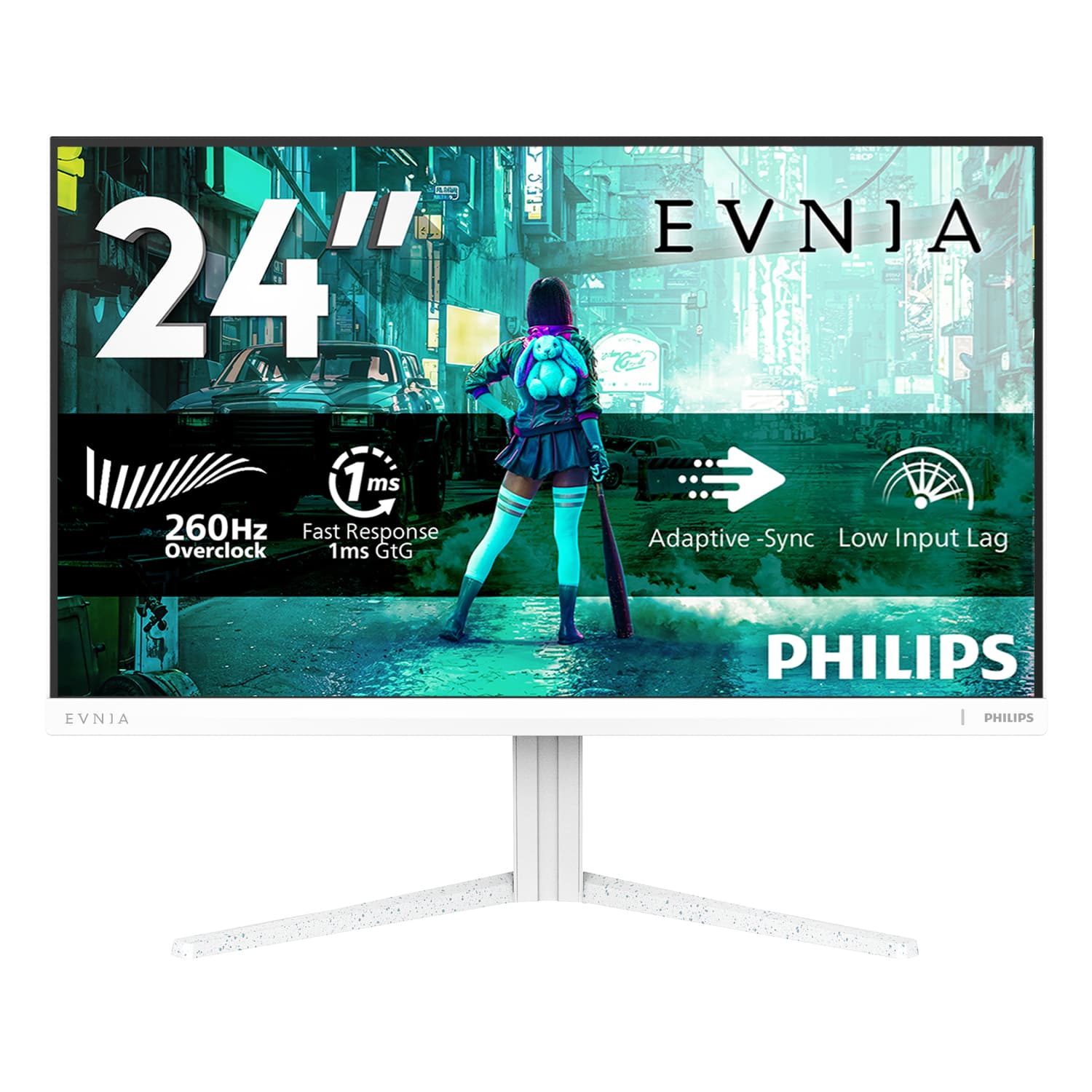 Philips Evnia 3000 24M2N3201PL/00 Monitor PC 60,5 cm (23.8") 1920 x 1080 Pixel Full HD LCD Bianco GARANZIA ITALIA