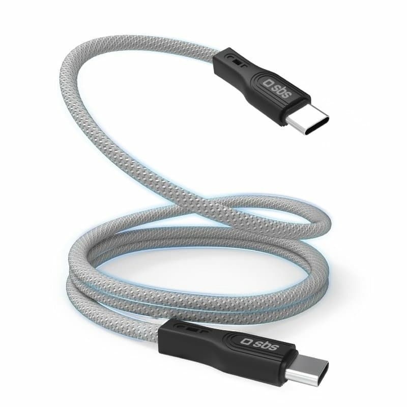 SBS Cavo USB-C - USB-C con finitura magnetica, 1 metro GARANZIA ITALIA