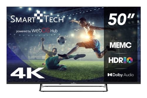 Smart-Tech 50UW02V TV 127 cm (50") 4K Ultra HD Smart TV Wi-Fi Nero 260 cd/m² GARANZIA ITALIA