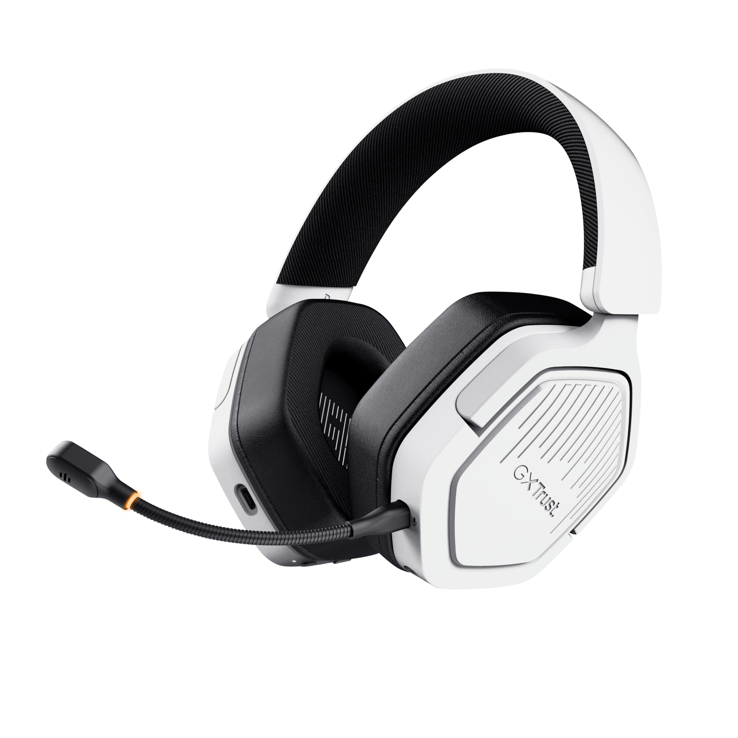 Trust GXT 493W Carus Auricolare Con cavo e senza cavo A Padiglione, Casco Gaming USB Type-C / USB Type-A Bluetooth Bianco GARANZIA ITALIA