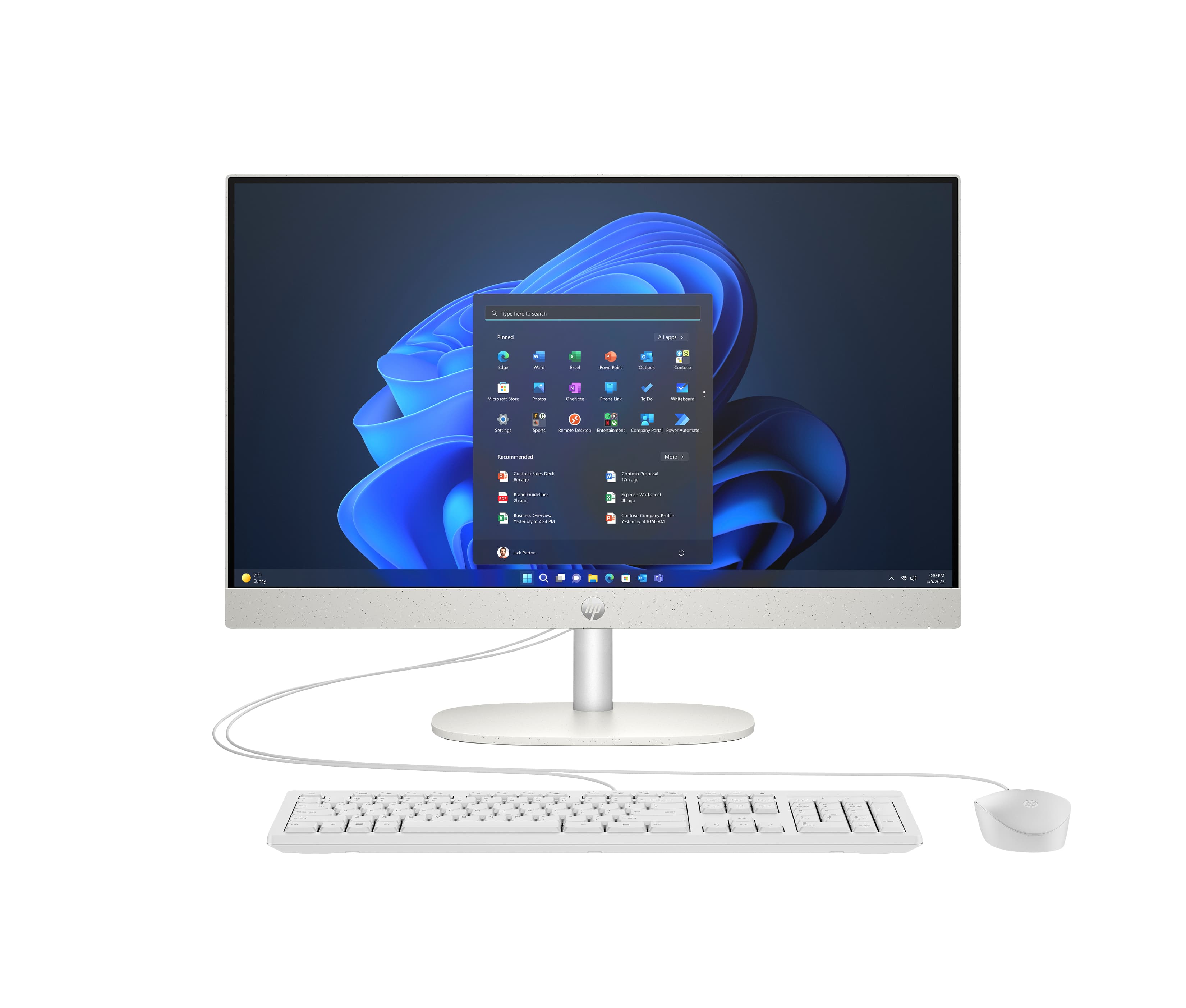 HP ProOne 240 G10 Desktop PC Intel® Core™ i3 60,5 cm (23.8") 1920 x 1080 Pixel 8 GB DDR4-SDRAM 512 GB SSD Windows 11 Home Wi-Fi 6 (802.11ax) GARANZIA ITALIA