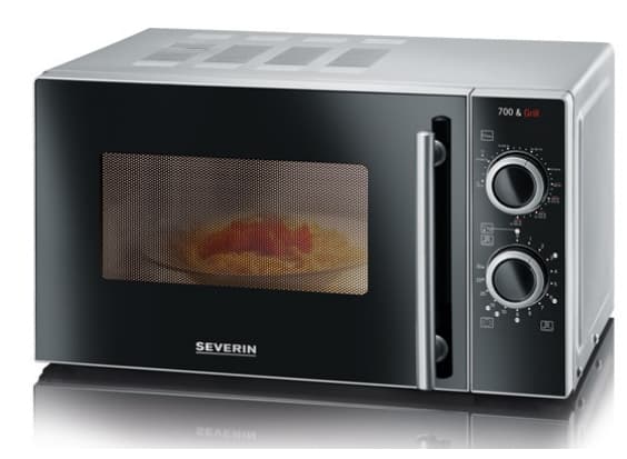 Severin MW 7771 forno a microonde Nero, Argento Microonde combinato Superficie piana 20 L 700 W GARANZIA ITALIA