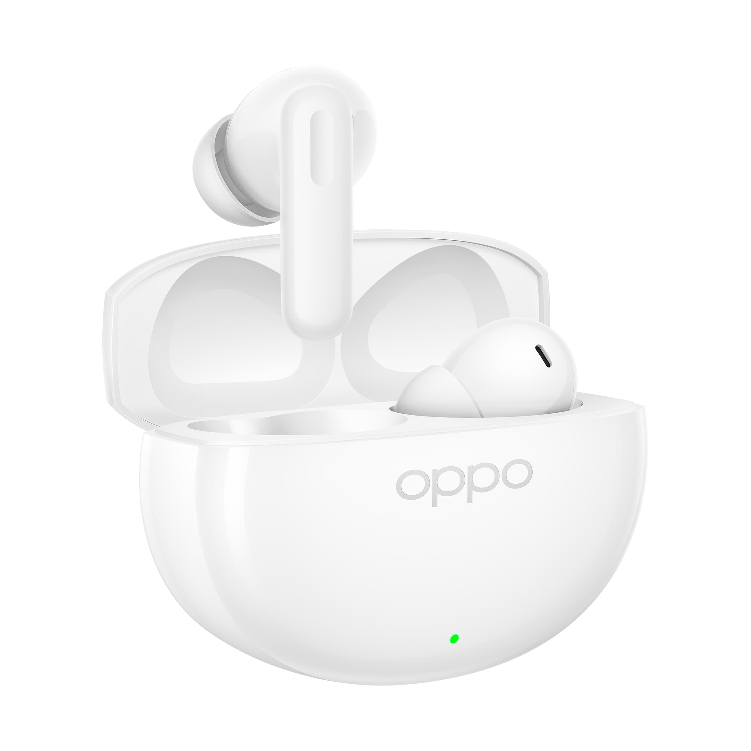 OPPO Enco Air5 Auricolari True Wireless, 54h di Autonomia, Driver Dinamico da 12mm, Bluetooth 6.1, Controlli Touch, Cancellazione attiva del rumore AI, Android e iOS, IP55, [Versione Italiana], Glossy White GARANZIA ITALIA
