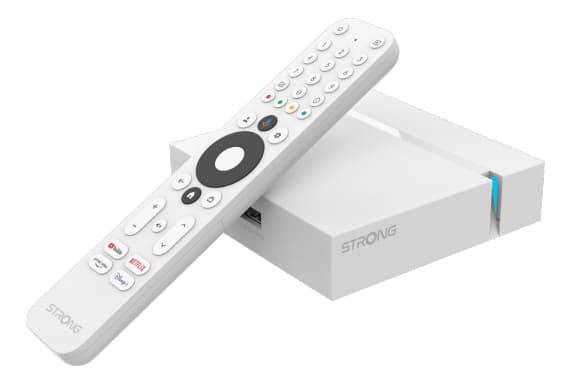 Strong LEAP-S3+V2 Smart TV box Bianco 4K Ultra HD 16 GB Wi-Fi Collegamento ethernet LAN GARANZIA ITALIA