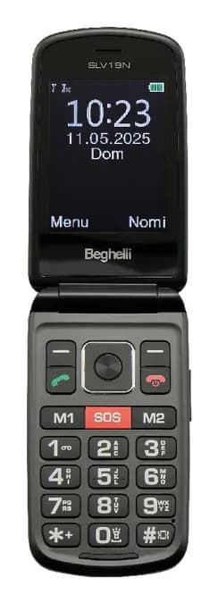 Beghelli 9205N cellulare 7,11 cm (2.8") 106 g Nero Telefono per anziani GARANZIA ITALIA