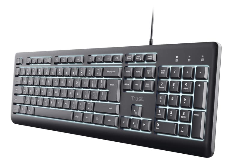 Trust Primo Beleuchtete tastiera Casa/ufficio USB QWERTY Italiano Nero GARANZIA ITALIA