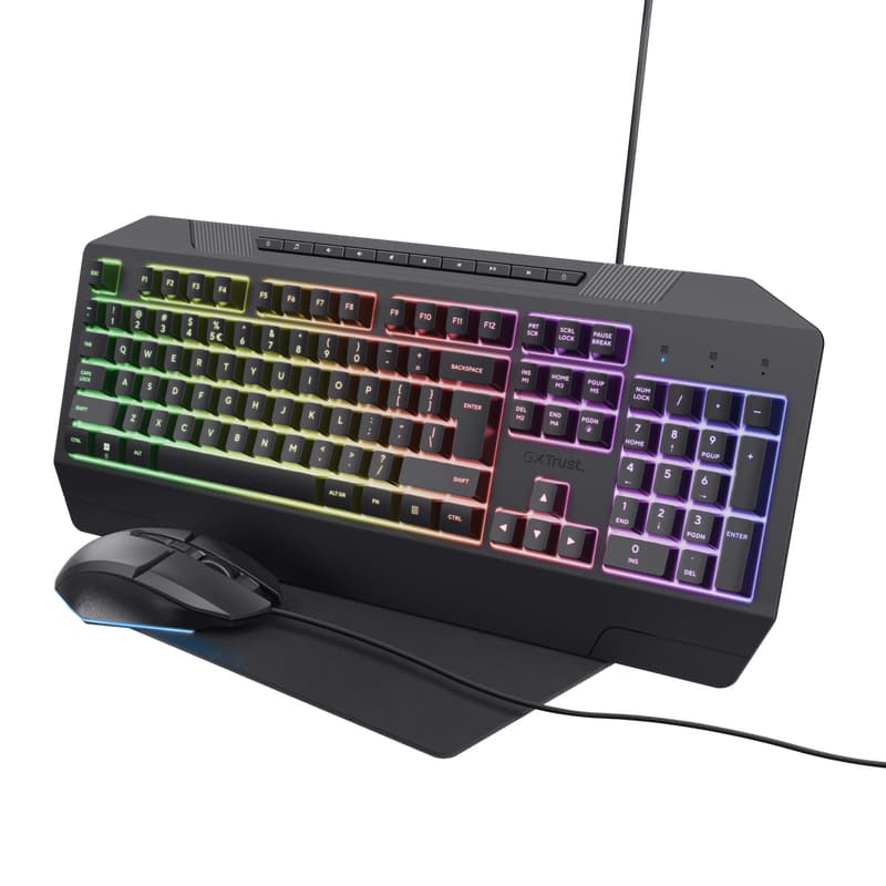 Trust GXT 791 tastiera Mouse incluso Gaming USB QWERTY Italiano Nero GARANZIA ITALIA