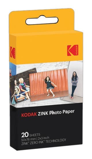 Kodak ZINK Photo Paper pellicola per istantanee 20 pz 50 x 76 mm GARANZIA ITALIA