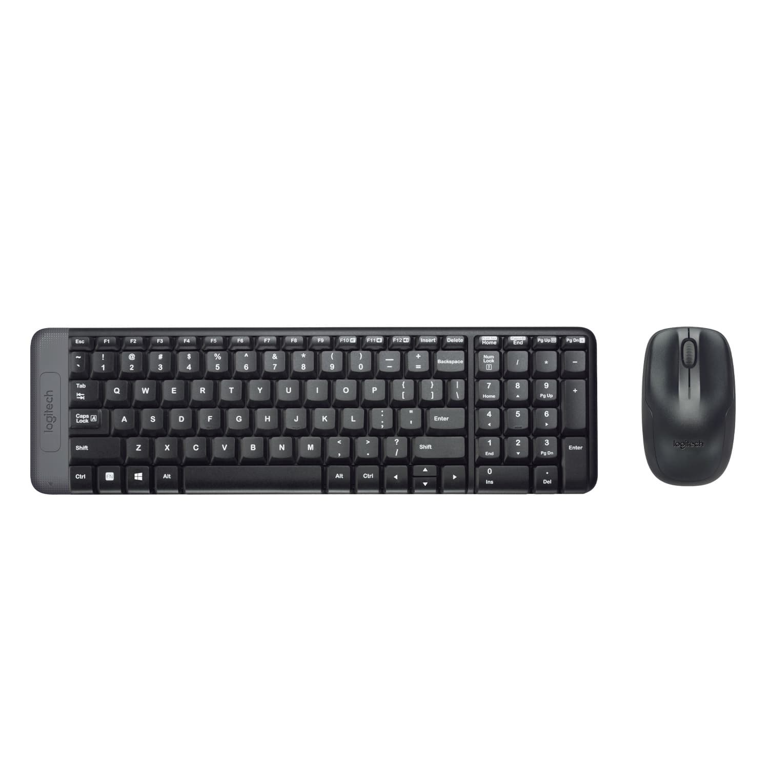 Logitech MK220 Combo Tastiera e Mouse Wireless Compatti per Windows, 2,4 GHz Wireless con Ricevitore USB Unifying, Durata Batteria di 24 Mesi, Compatibile con PC, Laptop GARANZIA ITALIA