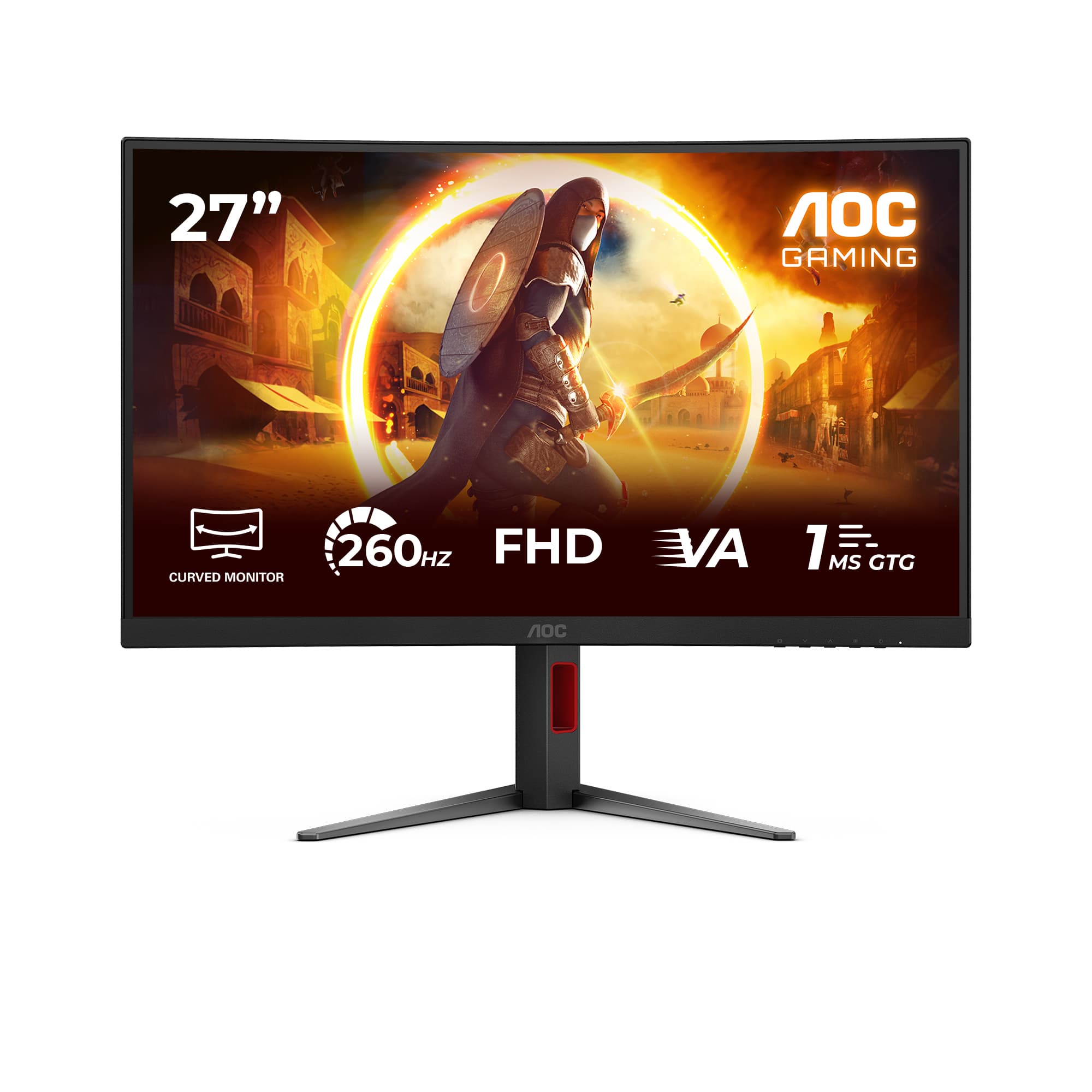 AOC G4 C27G4Z2 Monitor PC 68,6 cm (27") 1920 x 1080 Pixel Full HD LCD Nero, Rosso GARANZIA ITALIA