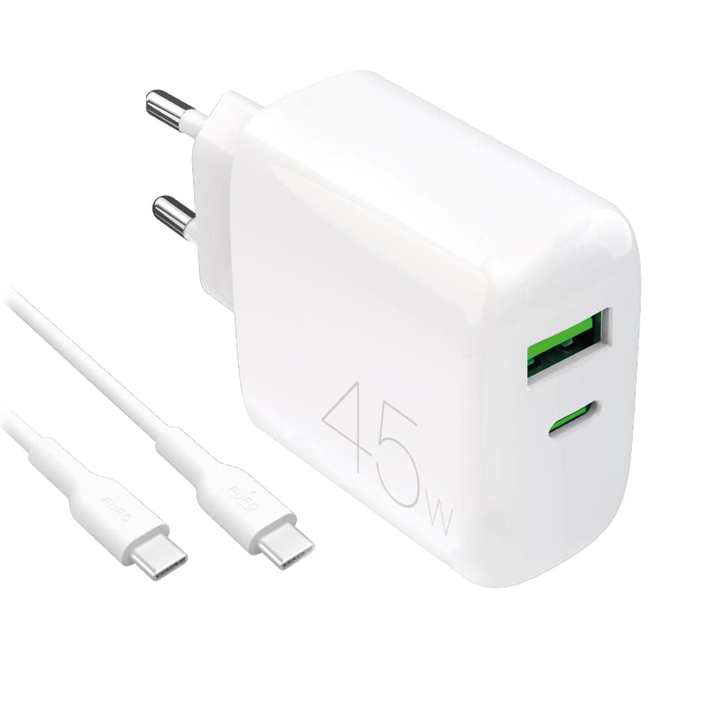 PURO PUTCUSBAC45WDYKCCWHI Caricabatterie per dispositivi mobili Universale Bianco AC Interno GARANZIA ITALIA