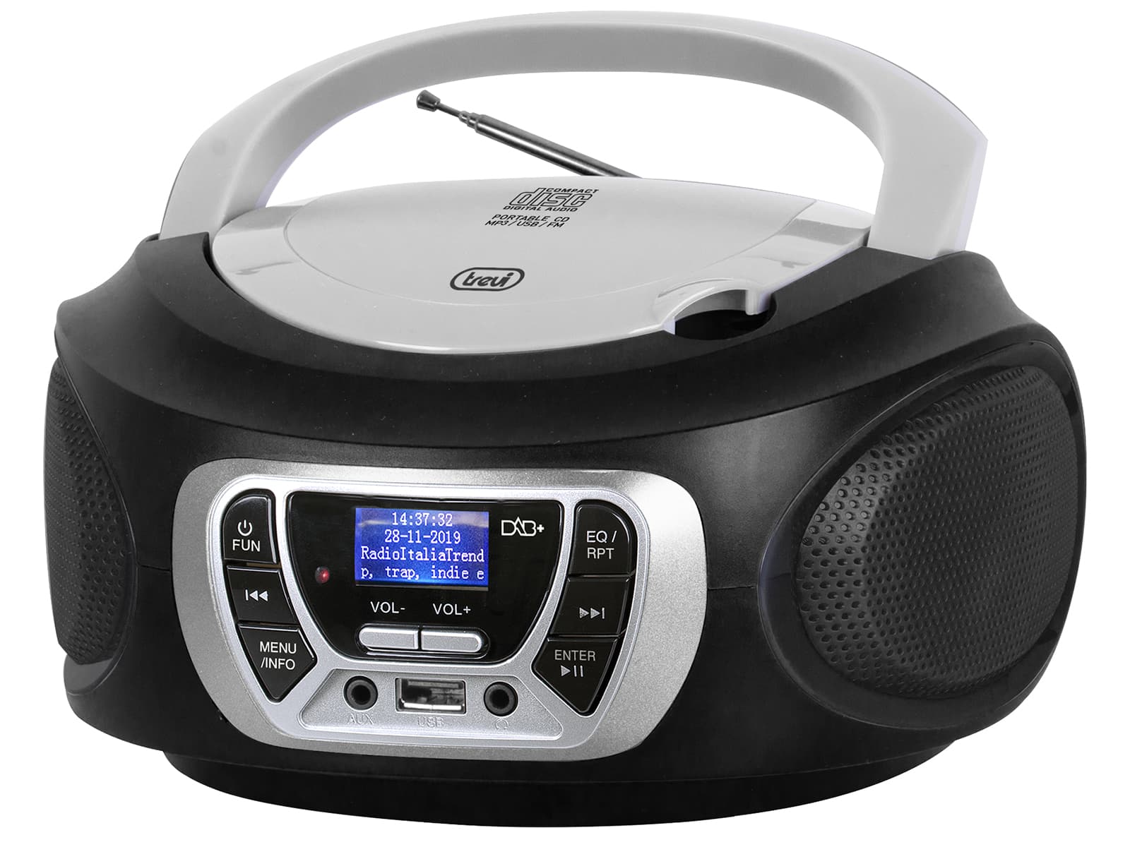 Trevi CMP 510 DAB Digitale 3 W DAB, DAB+, FM Nero Riproduzione MP3 GARANZIA ITALIA