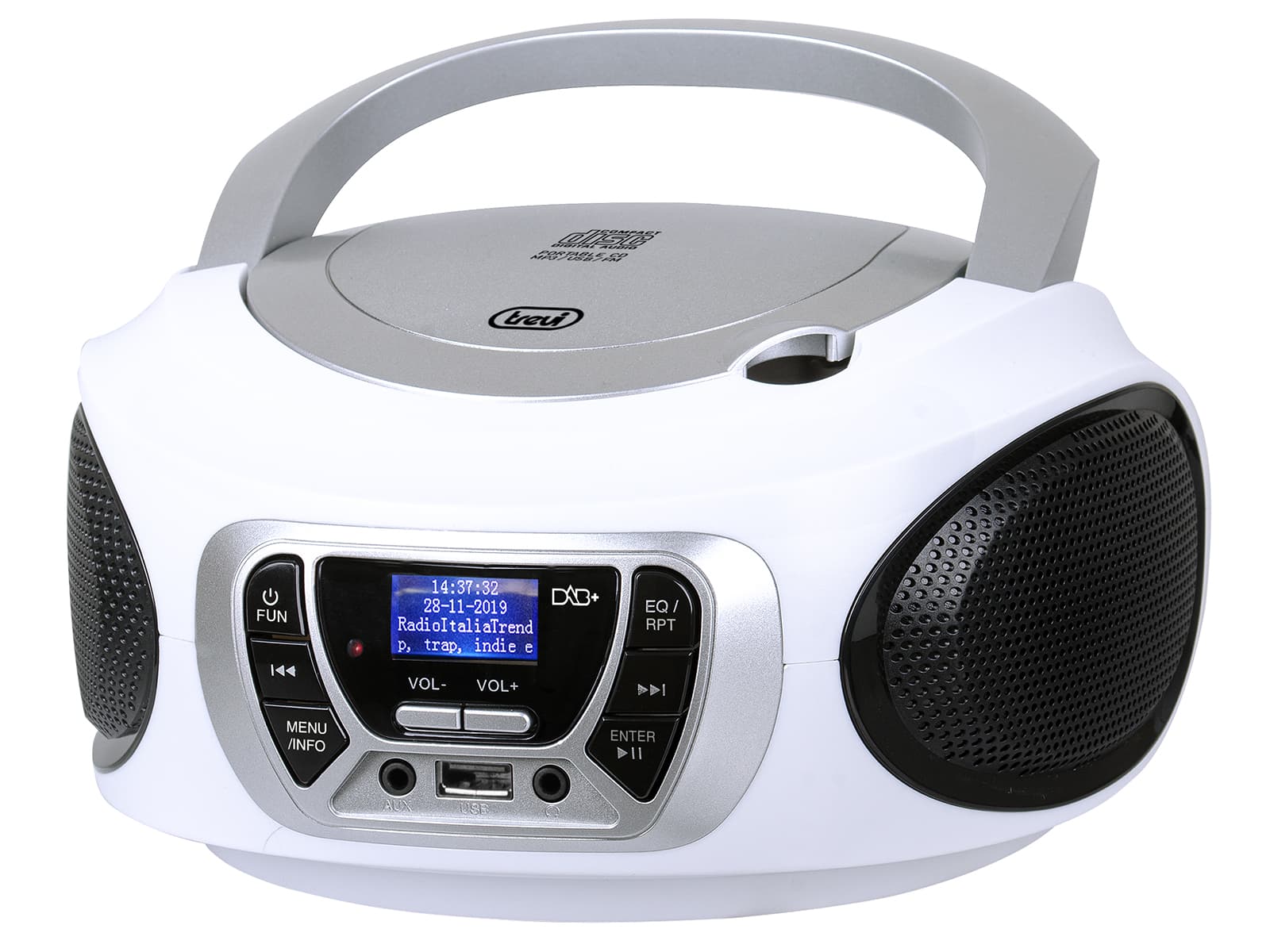 Trevi CMP 510 DAB Digitale 3 W DAB, DAB+, FM Bianco Riproduzione MP3 GARANZIA ITALIA