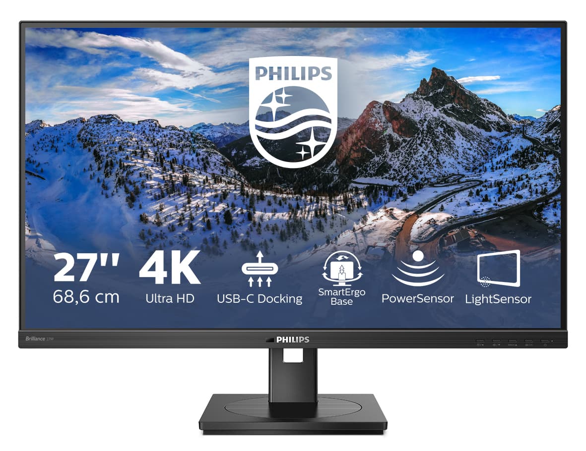 Philips 279P1/00 Monitor PC 68,6 cm (27") 3840 x 2160 Pixel 4K Ultra HD LED Nero GARANZIA ITALIA