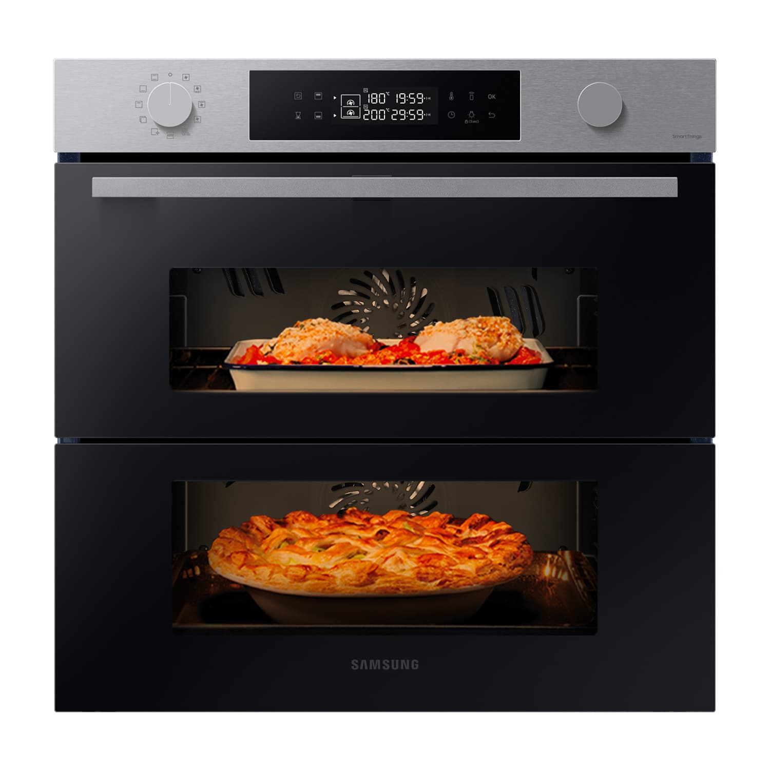 Samsung NV7B45403BS Forno ad incasso Dual Cook Flex™ Serie 4 76 L A+ Inox GARANZIA ITALIA
