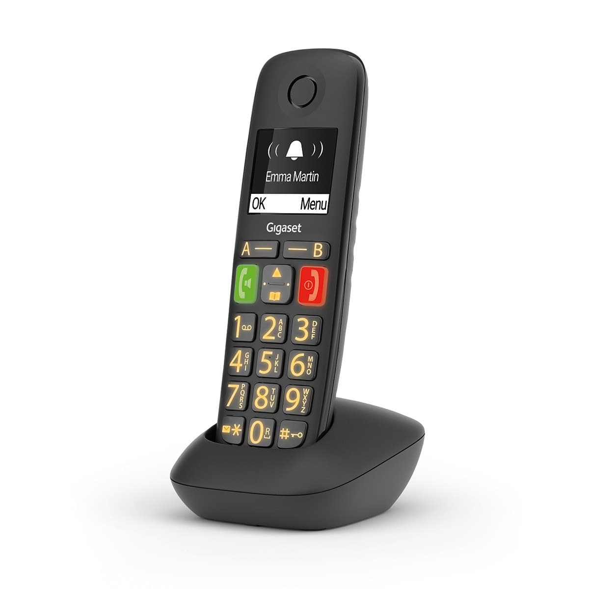Gigaset E290 Telefono analogico/DECT Identificatore di chiamata Nero GARANZIA ITALIA