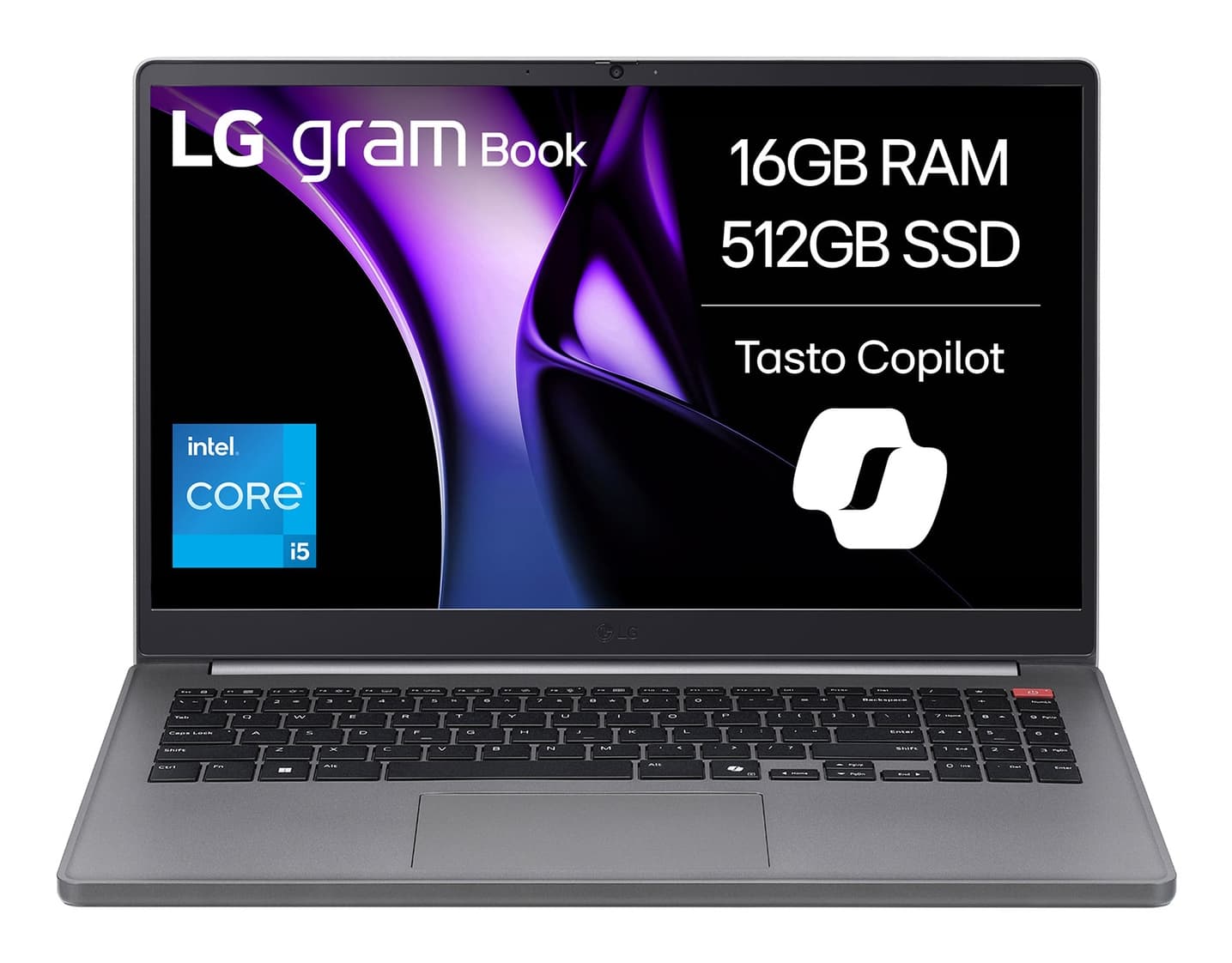 LG Gram 15UB50T-G Intel® Core™ i5 i5-1334U Computer portatile 39,6 cm (15.6") Full HD 16 GB DDR4-SDRAM 512 GB SSD Wi-Fi 6 (802.11ax) Windows 11 Pro Argento GARANZIA ITALIA