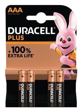 Duracell Plus Batteria monouso Mini Stilo AAA Alcalino GARANZIA ITALIA
