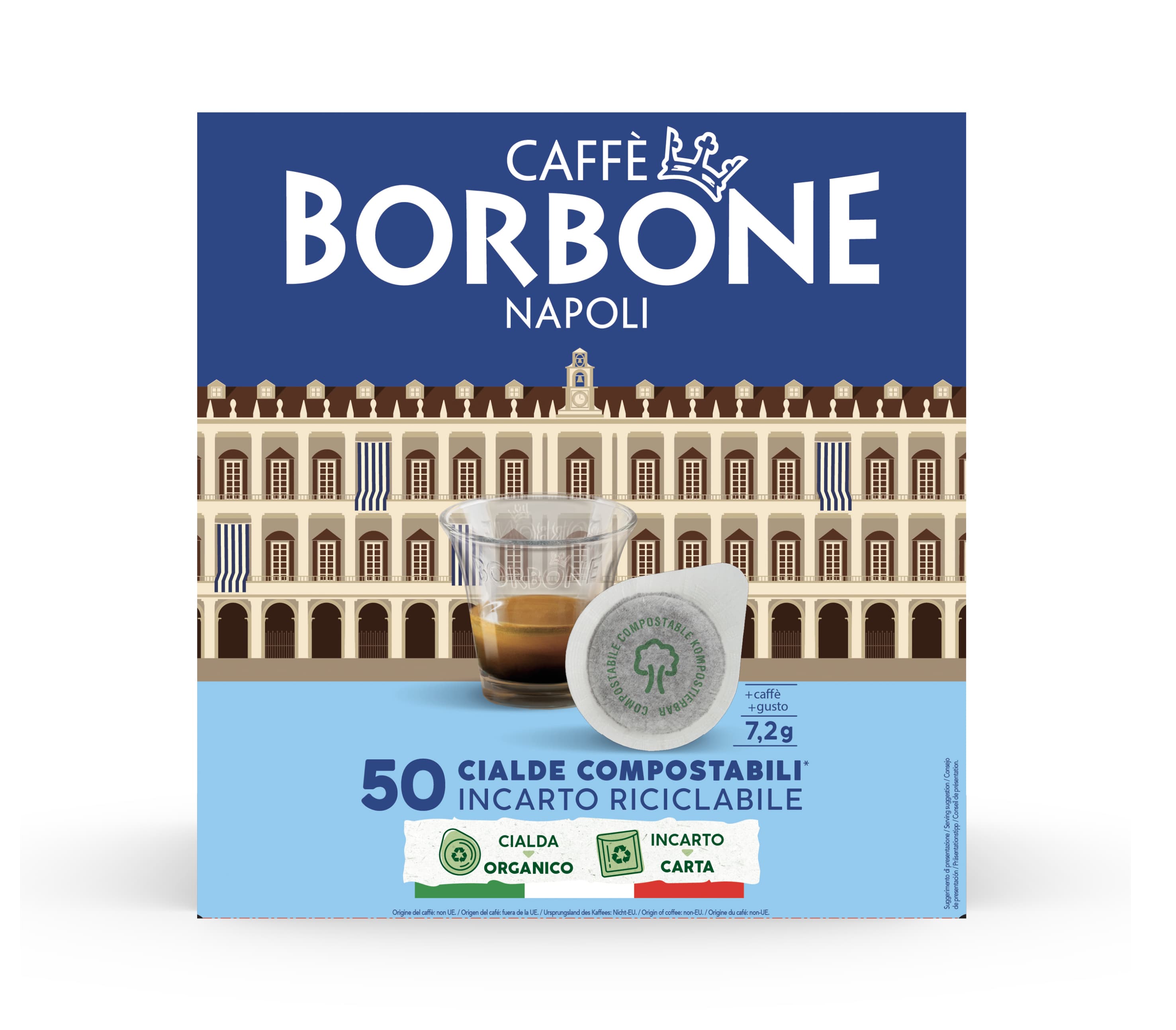 Caffè Borbone Cialda ESE 44mm - Miscela Nobile - 50 cialde GARANZIA ITALIA