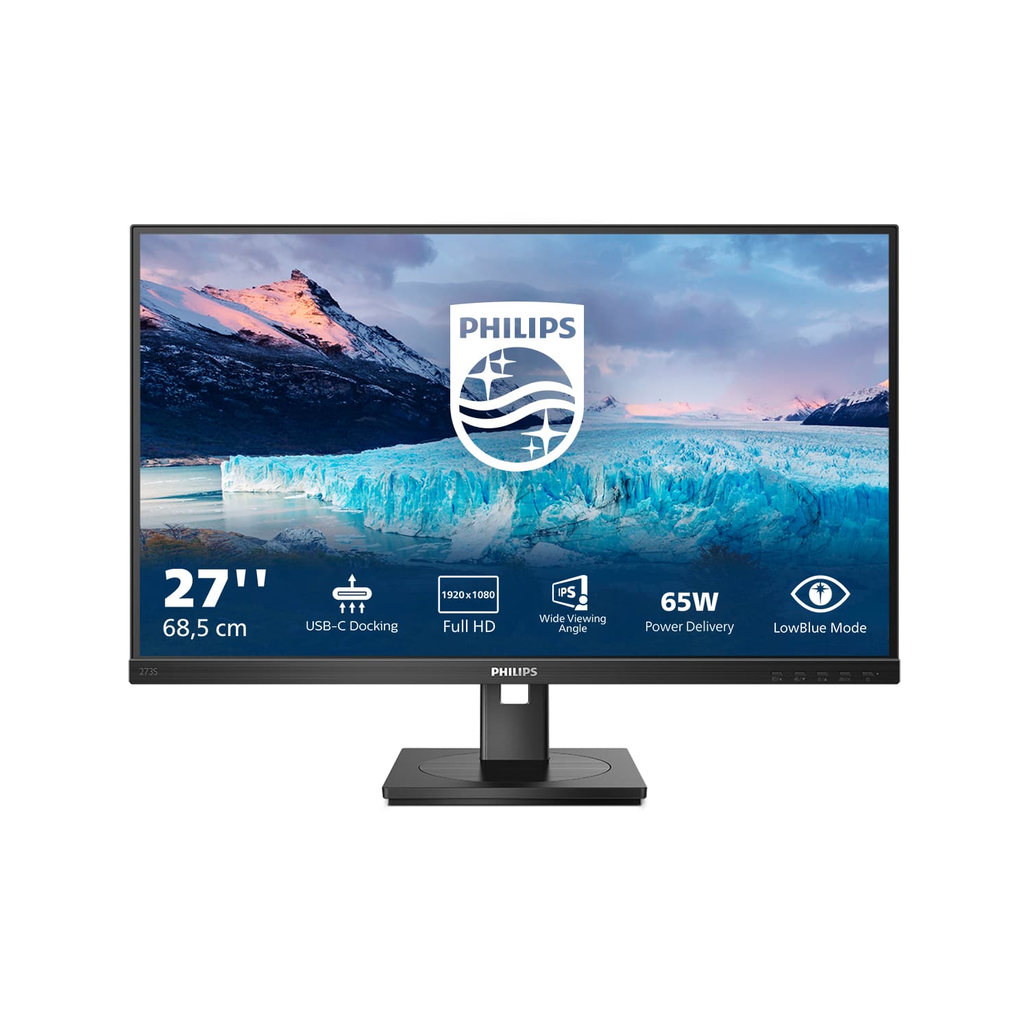 Philips S Line 273S1/00 Monitor PC 68,6 cm (27") 1920 x 1080 Pixel Full HD LCD Nero GARANZIA ITALIA