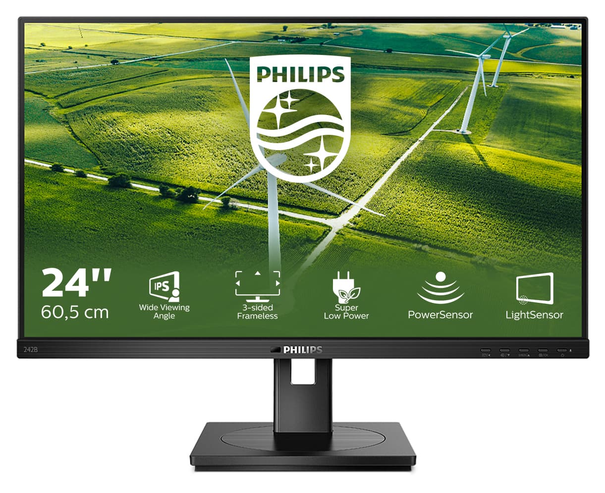 Philips 242B1G/00 Monitor PC 60,5 cm (23.8") 1920 x 1080 Pixel Full HD LED Nero GARANZIA ITALIA