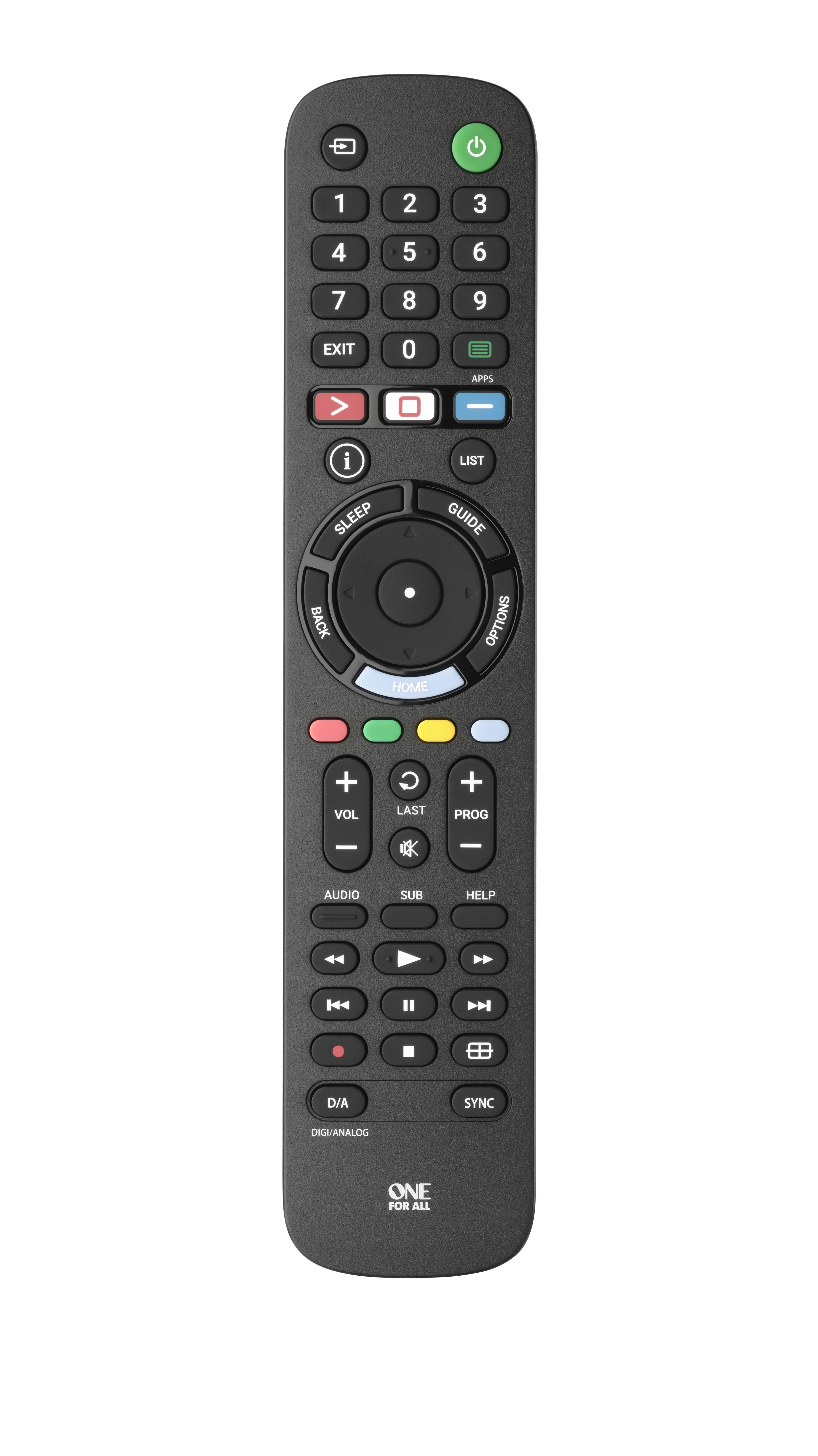 One For All TV Replacement Remotes URC 4912 telecomando IR Wireless Pulsanti GARANZIA ITALIA