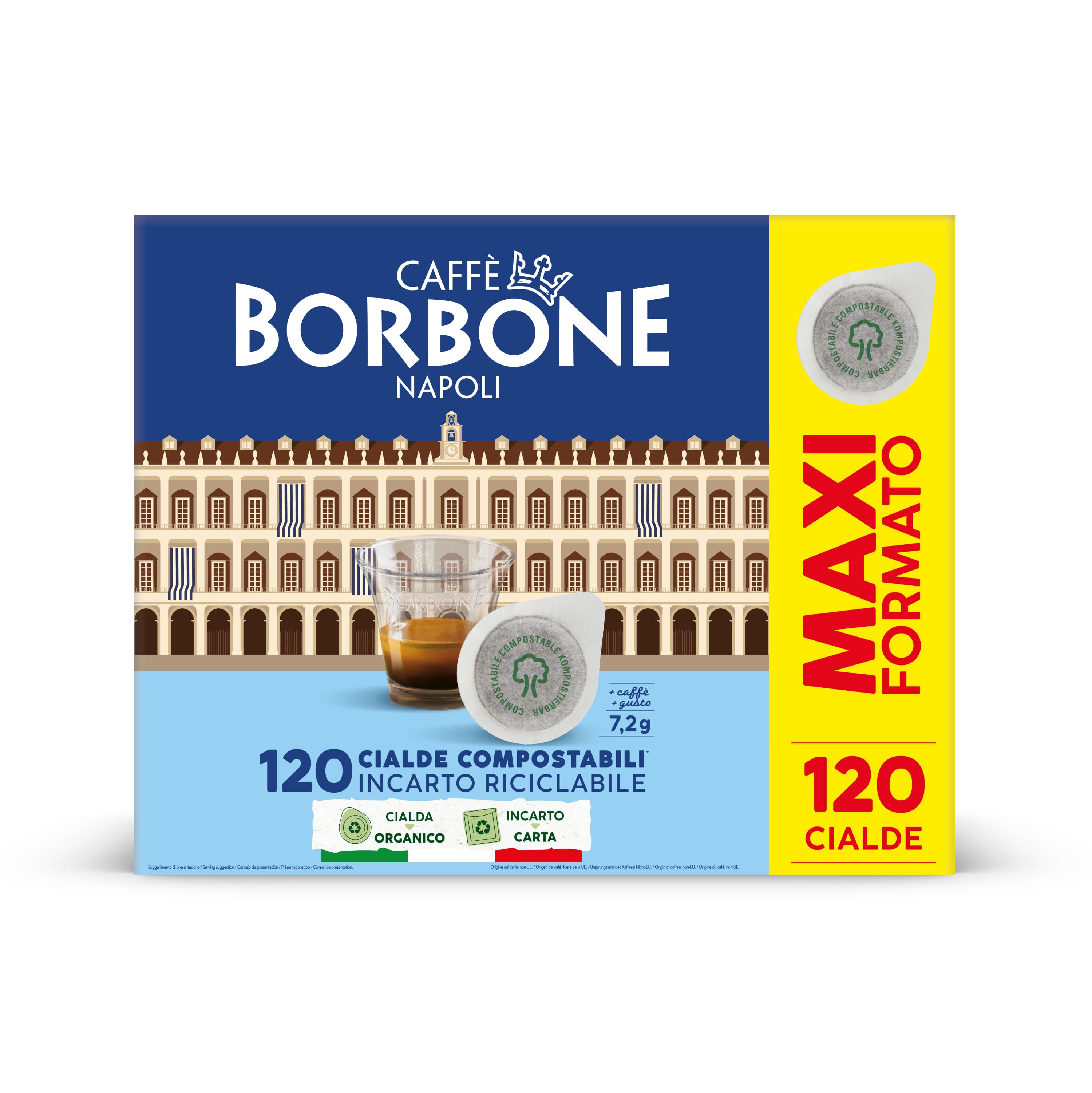 Caffè Borbone Cialda ESE 44mm - Miscela Decisa - 120 cialde GARANZIA ITALIA