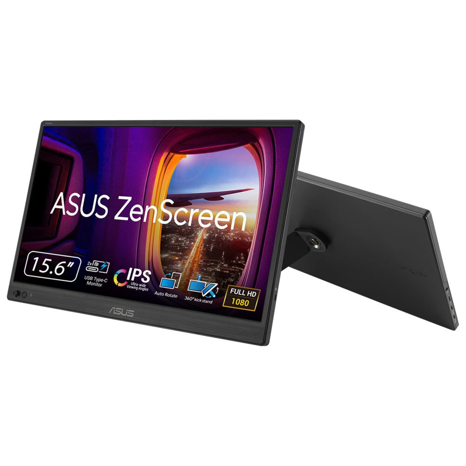 ASUS ZenScreen MB169CK Monitor PC 39,6 cm (15.6") 1920 x 1080 Pixel Full HD LCD Nero GARANZIA ITALIA