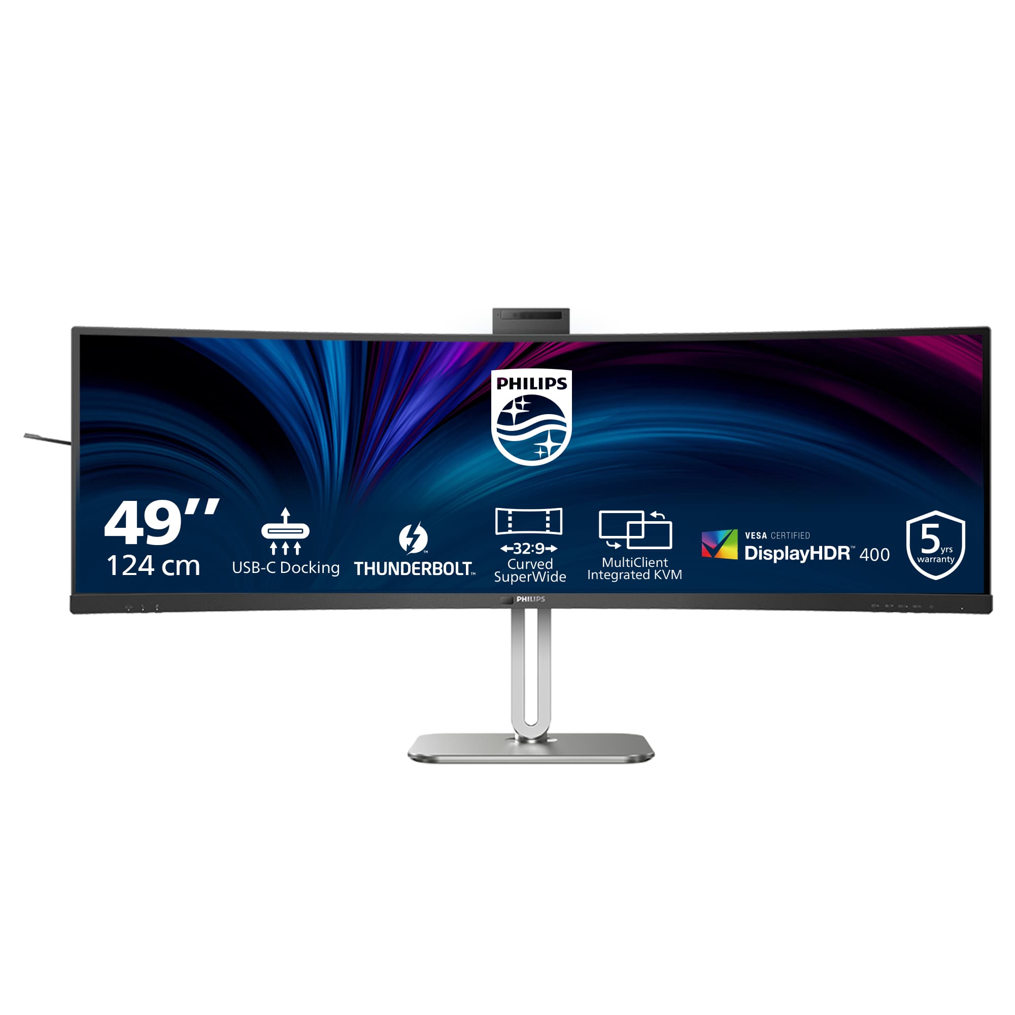 Philips 49B2U6903CH/00 Monitor PC 124 cm (48.8") 5120 x 1440 Pixel Dual QHD LCD Grigio GARANZIA ITALIA