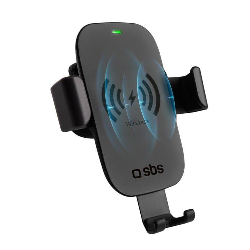 SBS Gravity - Supporto auto per telefono con ricarica rapida Wireless GARANZIA ITALIA