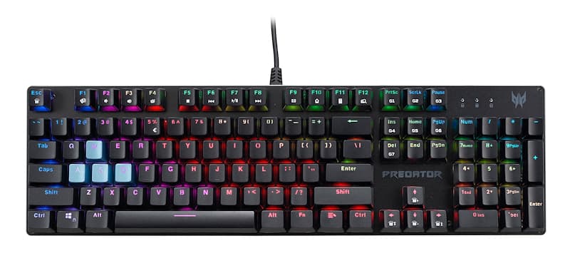 Acer Predator Aethon 303 tastiera Gaming USB QWERTY Italiano Nero GARANZIA ITALIA
