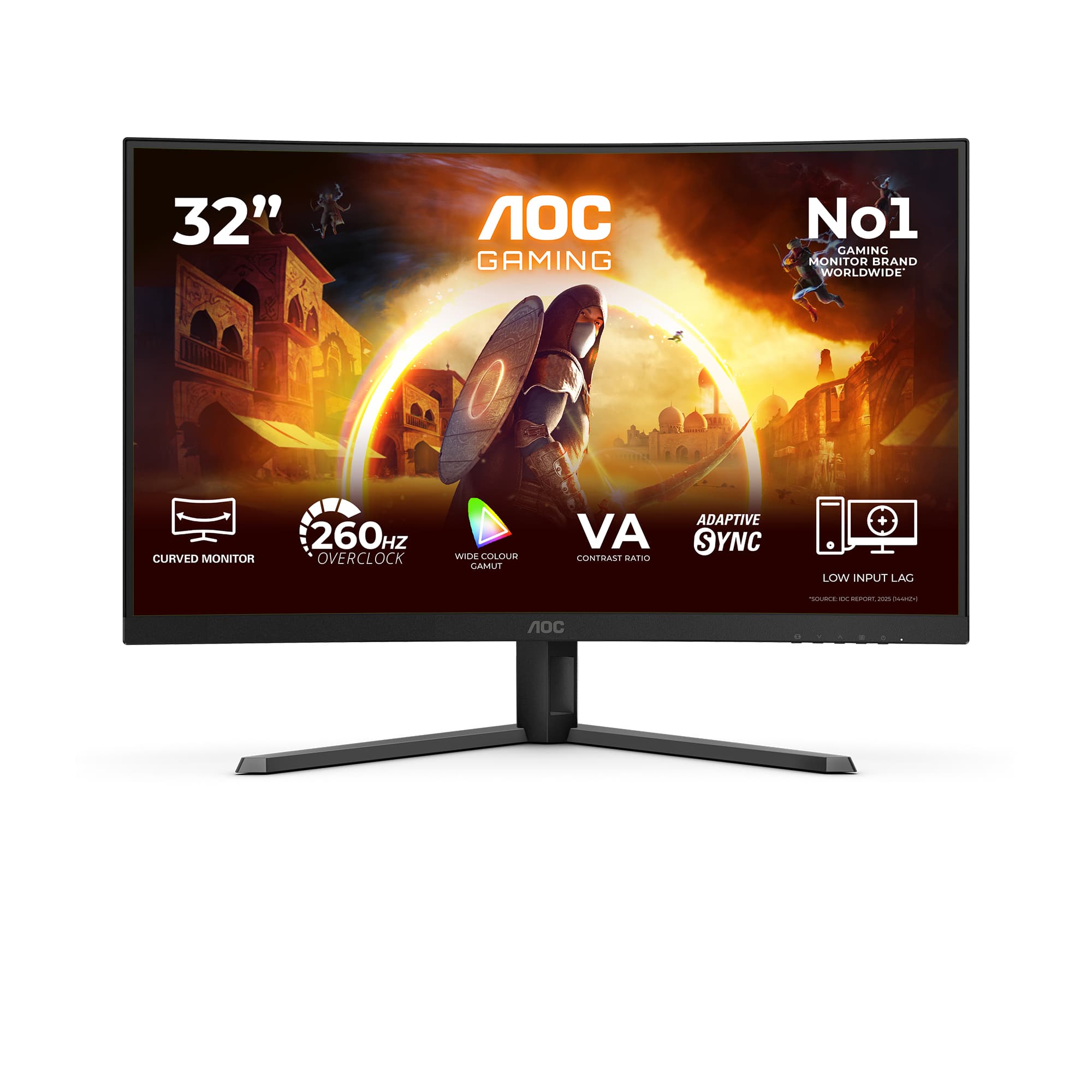 AOC G4 C32G42ZE Monitor PC 80 cm (31.5") 1920 x 1080 Pixel Full HD LED Nero, Rosso GARANZIA ITALIA