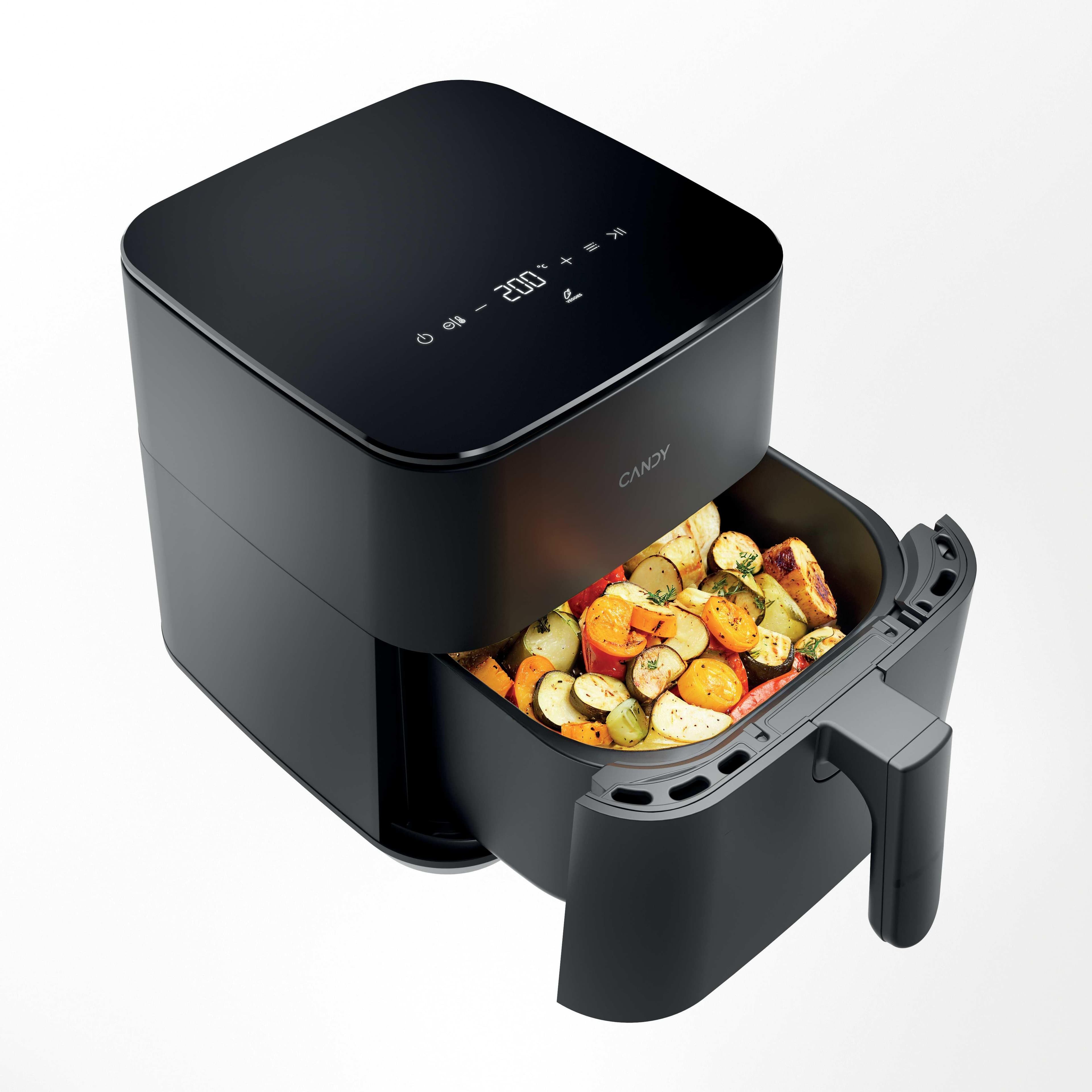Candy CCAF 011 Singolo 5 L Indipendente 1500 W Friggitrice ad aria calda Nero GARANZIA ITALIA