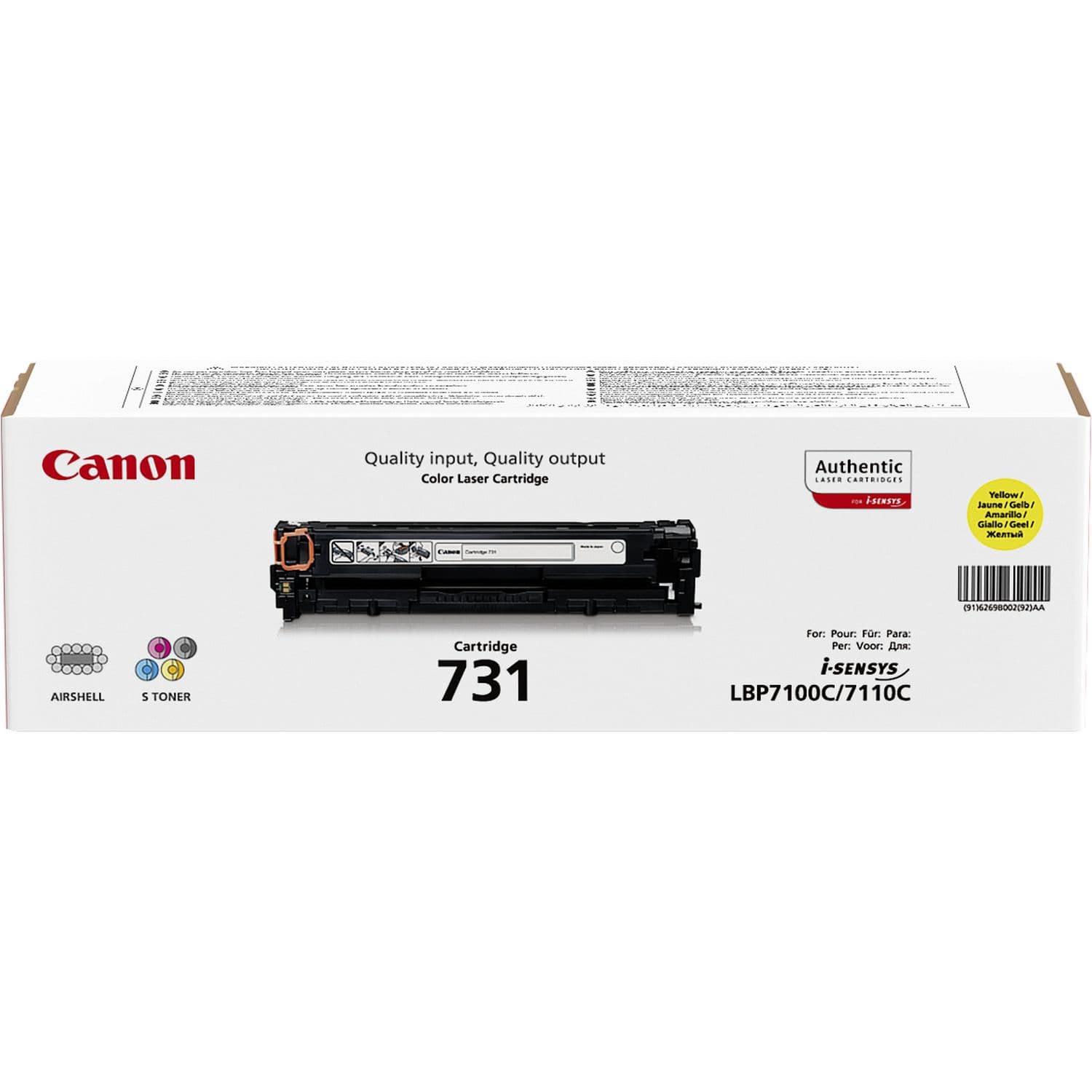 Canon 731 cartuccia toner 1 pz Originale Giallo GARANZIA ITALIA