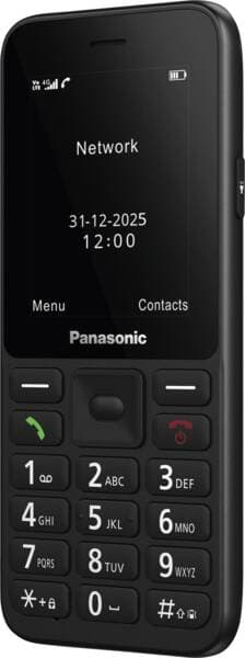 Panasonic KX-TU260EXB cellulare 6,1 cm (2.4") 118 g Nero Telefono per anziani GARANZIA ITALIA