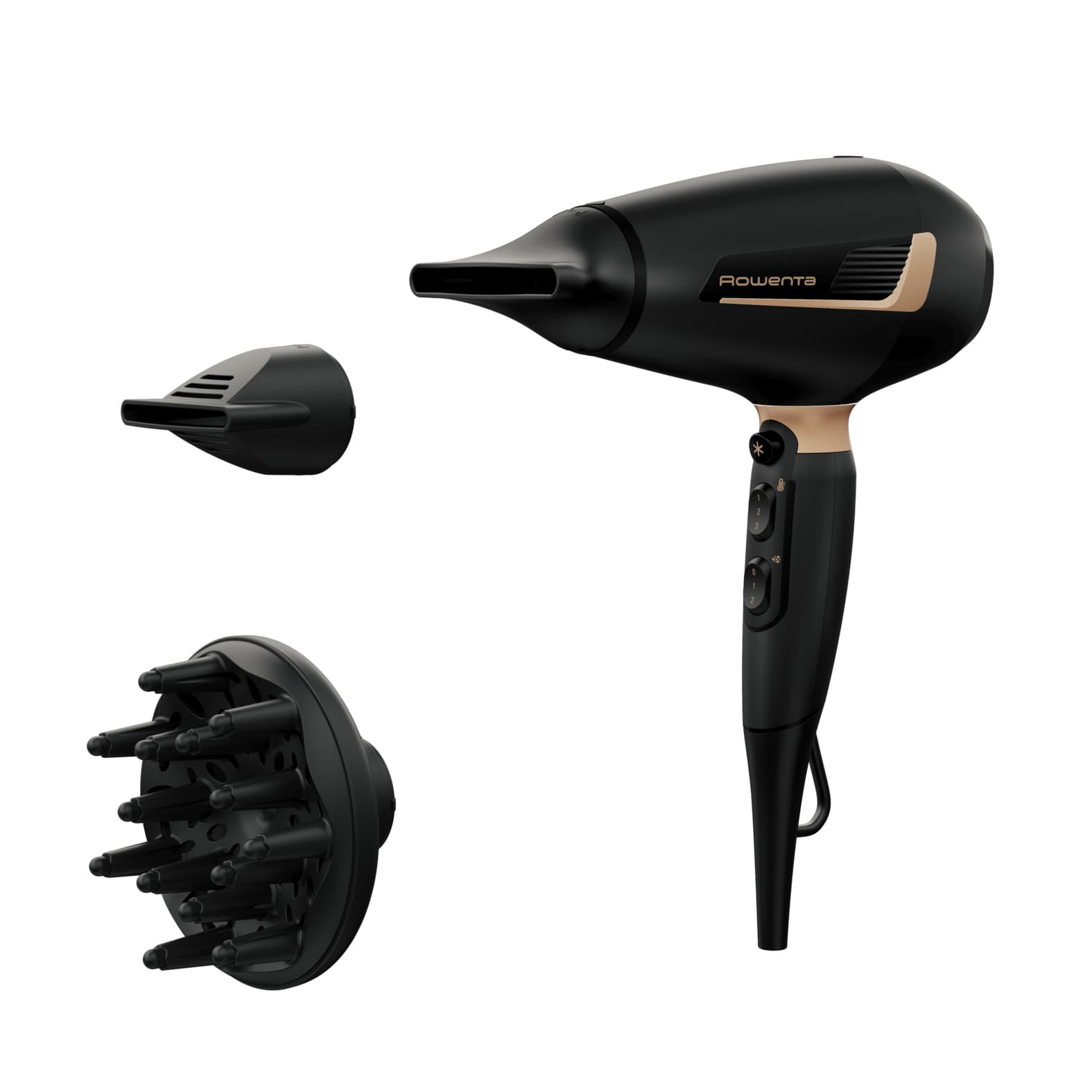 Rowenta Pro Expert CV8840 asciuga capelli 2200 W Nero, Rame GARANZIA ITALIA