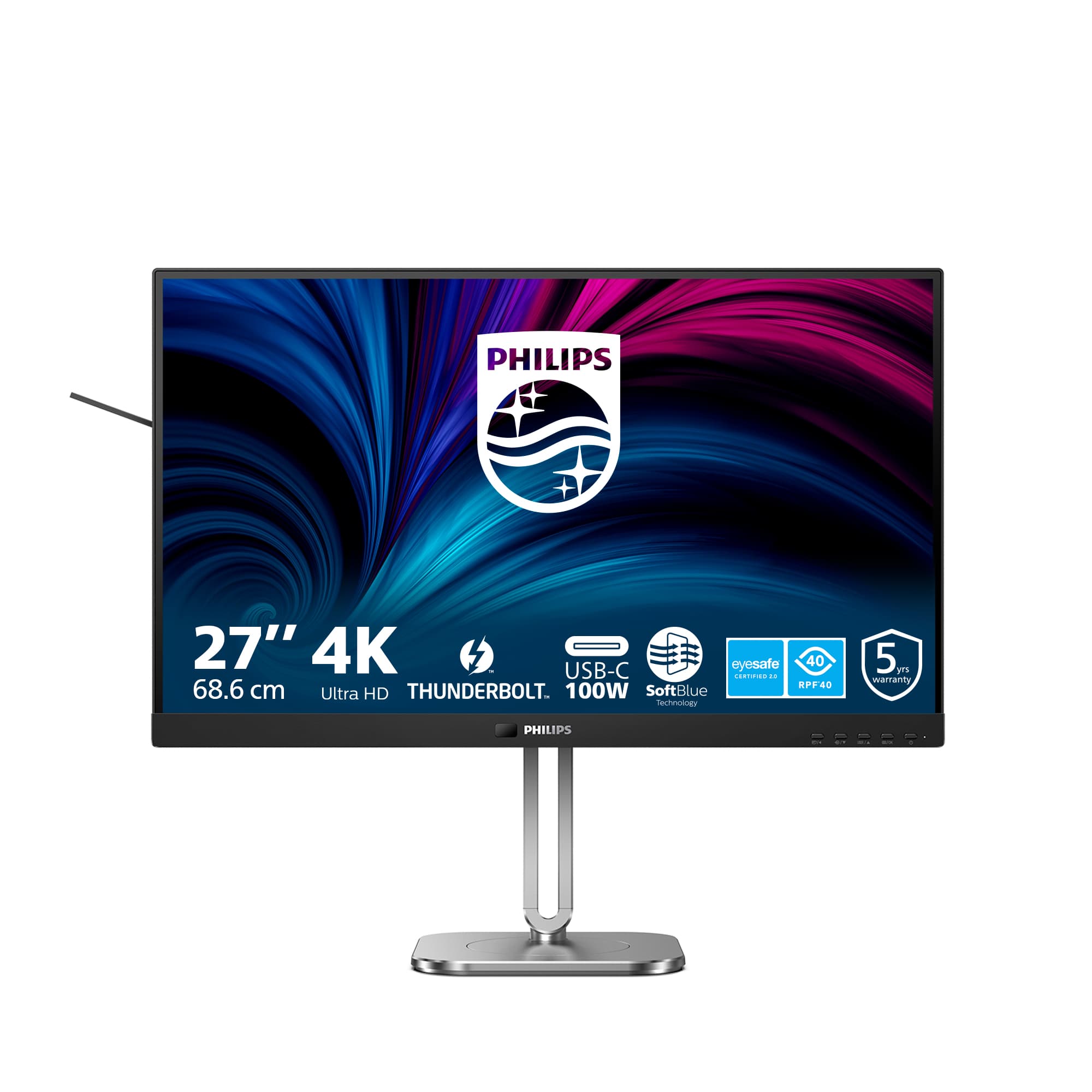 Philips Serie 6000 27B2U6903/00 Monitor PC 68,6 cm (27") 3840 x 2160 Pixel 4K Ultra HD LED Antracite GARANZIA ITALIA