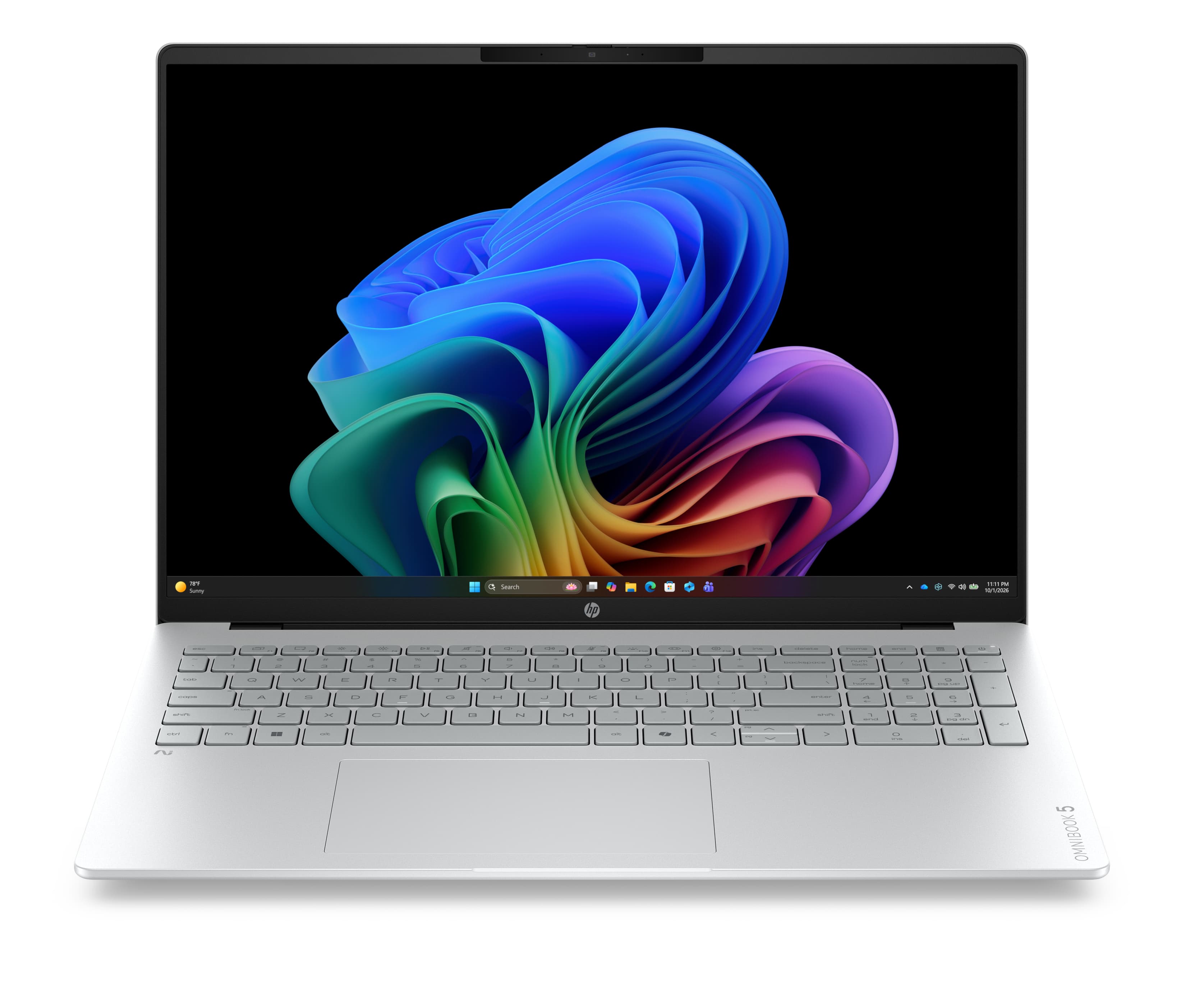 HP OmniBook 5 Laptop Next Gen AI 16-bp0013nlx Copilot+ PC AMD Ryzen AI 5 330 Computer portatile 40,6 cm (16") 2K 16 GB LPDDR5x-SDRAM 512 GB SSD Wi-Fi 6 (802.11ax) Windows 11 Home Argento GARANZIA ITALIA