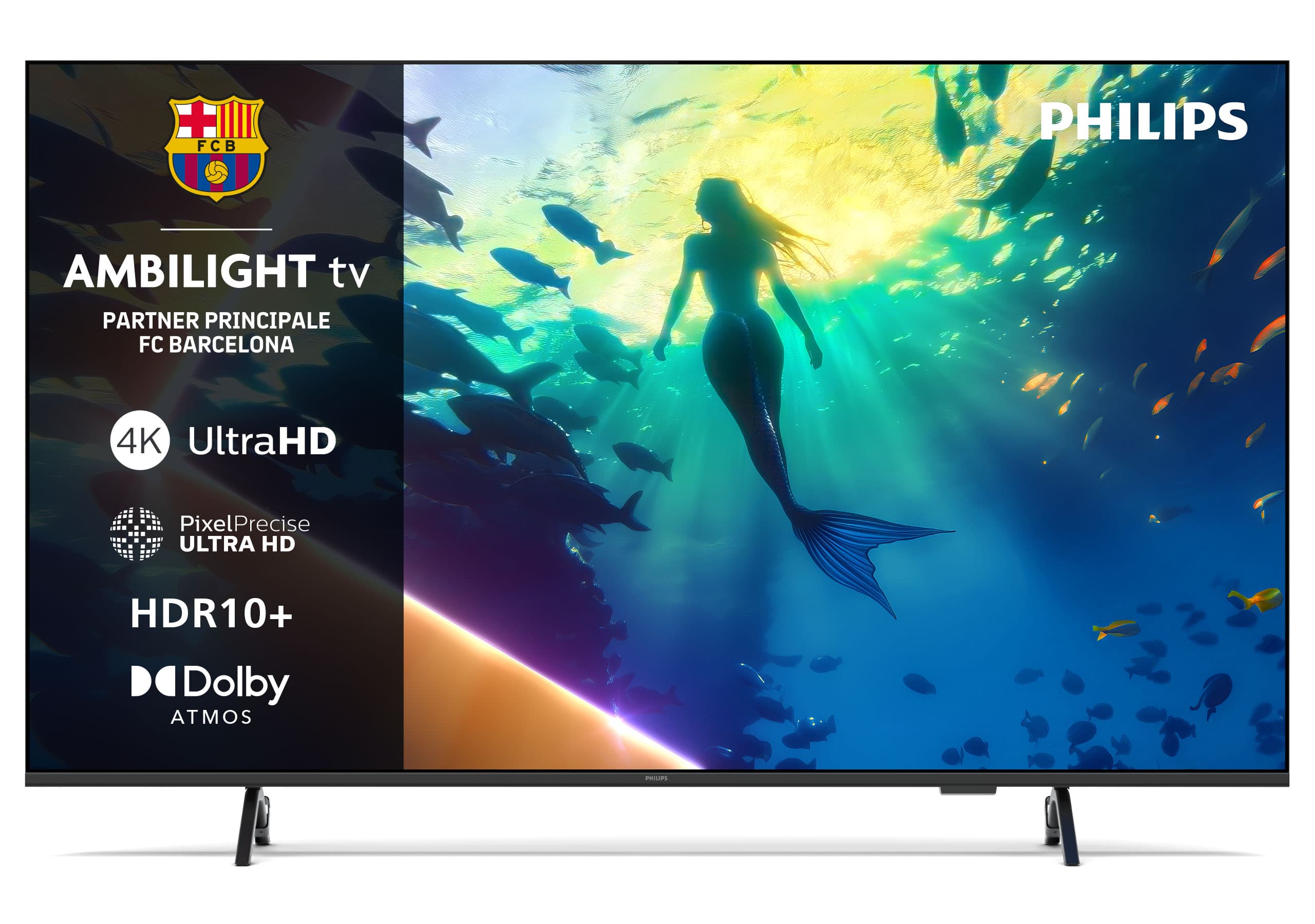 Philips Ambilight TV 65PUS8010 4K UHD LED 164cm 65" Smart TV Dolby Atmos Titan OS GARANZIA ITALIA