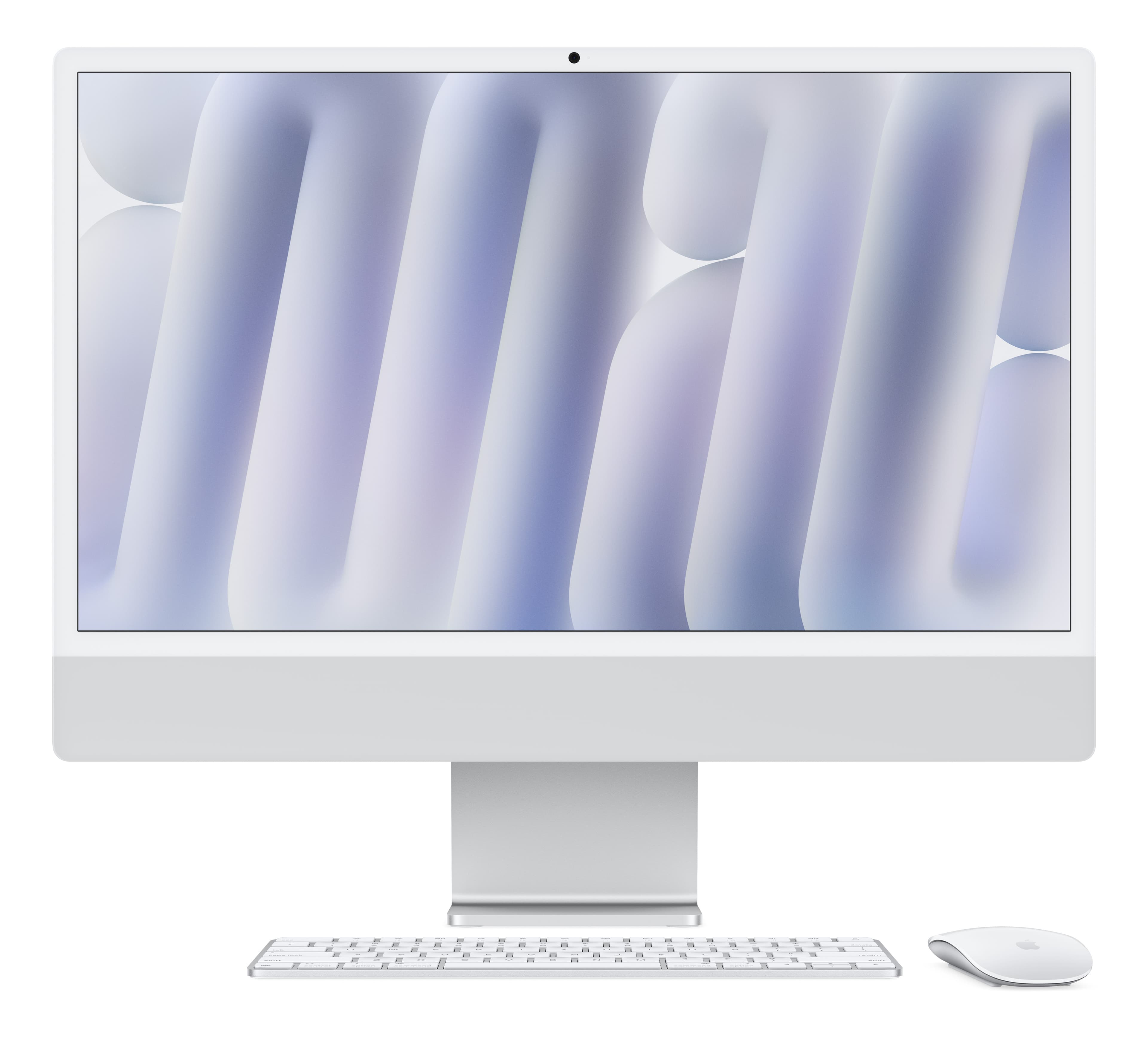 Apple iMac 24"Retina Display 4,5K, Chip M4 con CPU 8‑core, GPU 8‑core, 16GB, 256GB SSD, Argento GARANZIA ITALIA